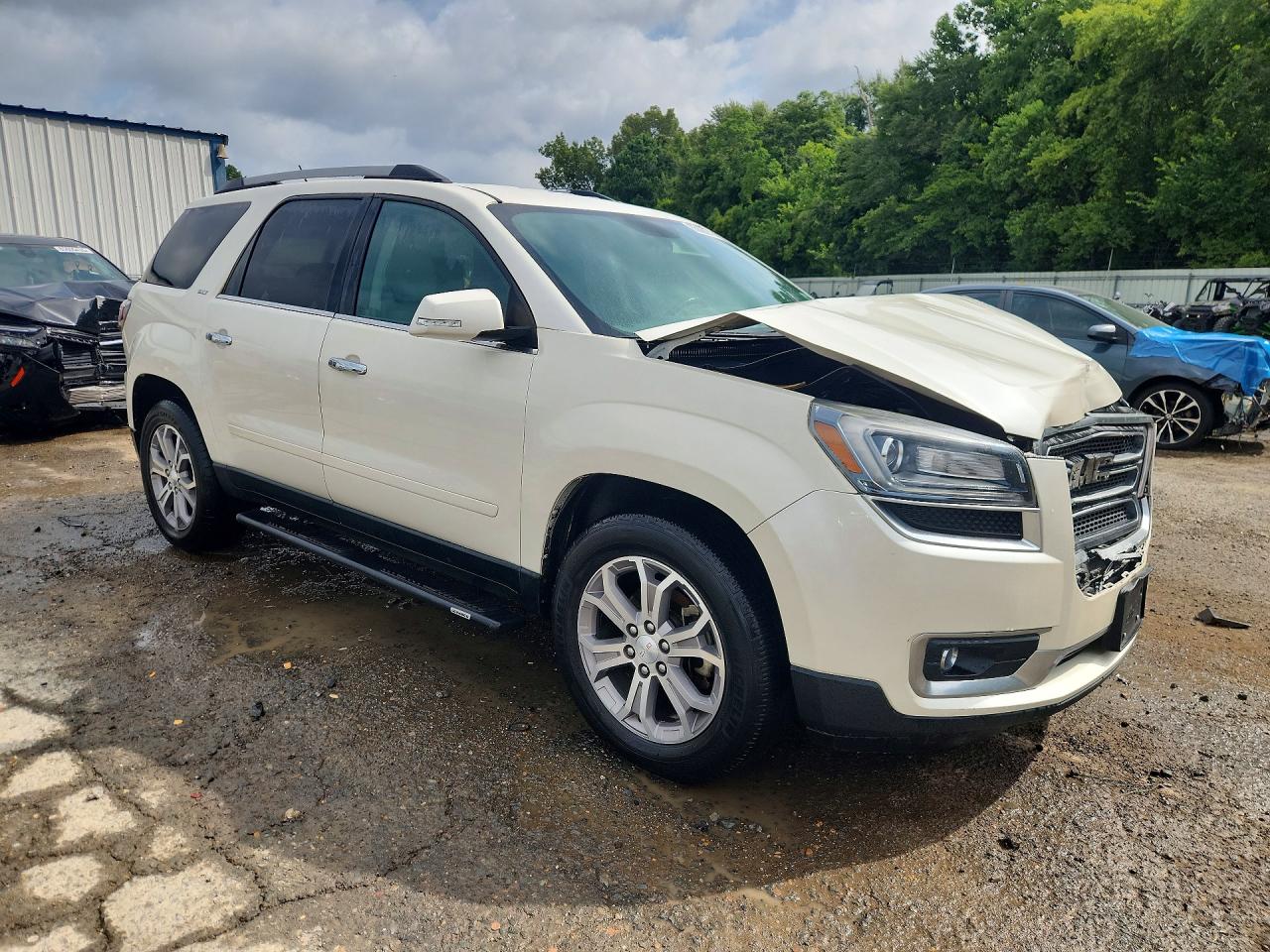 2013 Gmc Acadia Slt-2 White vin: 1GKKRSKDXDJ209633