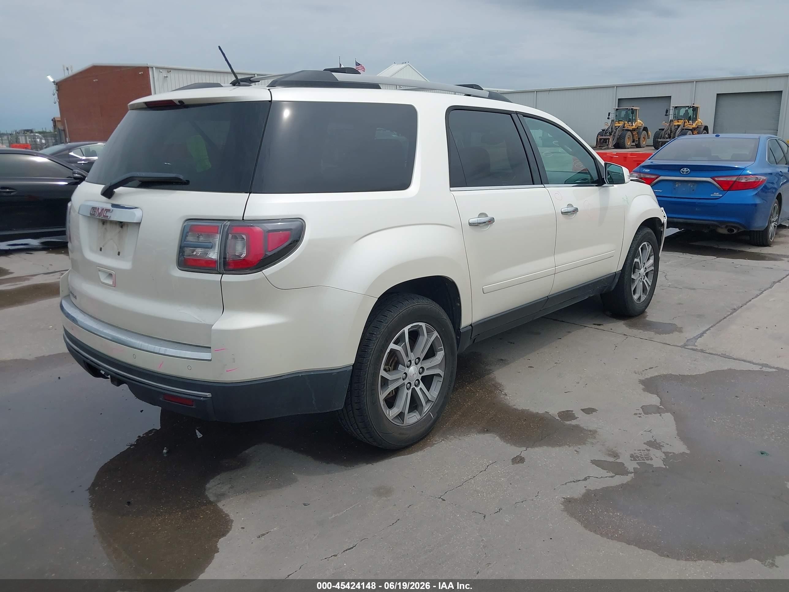 2014 Gmc Acadia Slt-2 White vin: 1GKKRSKDXEJ159253