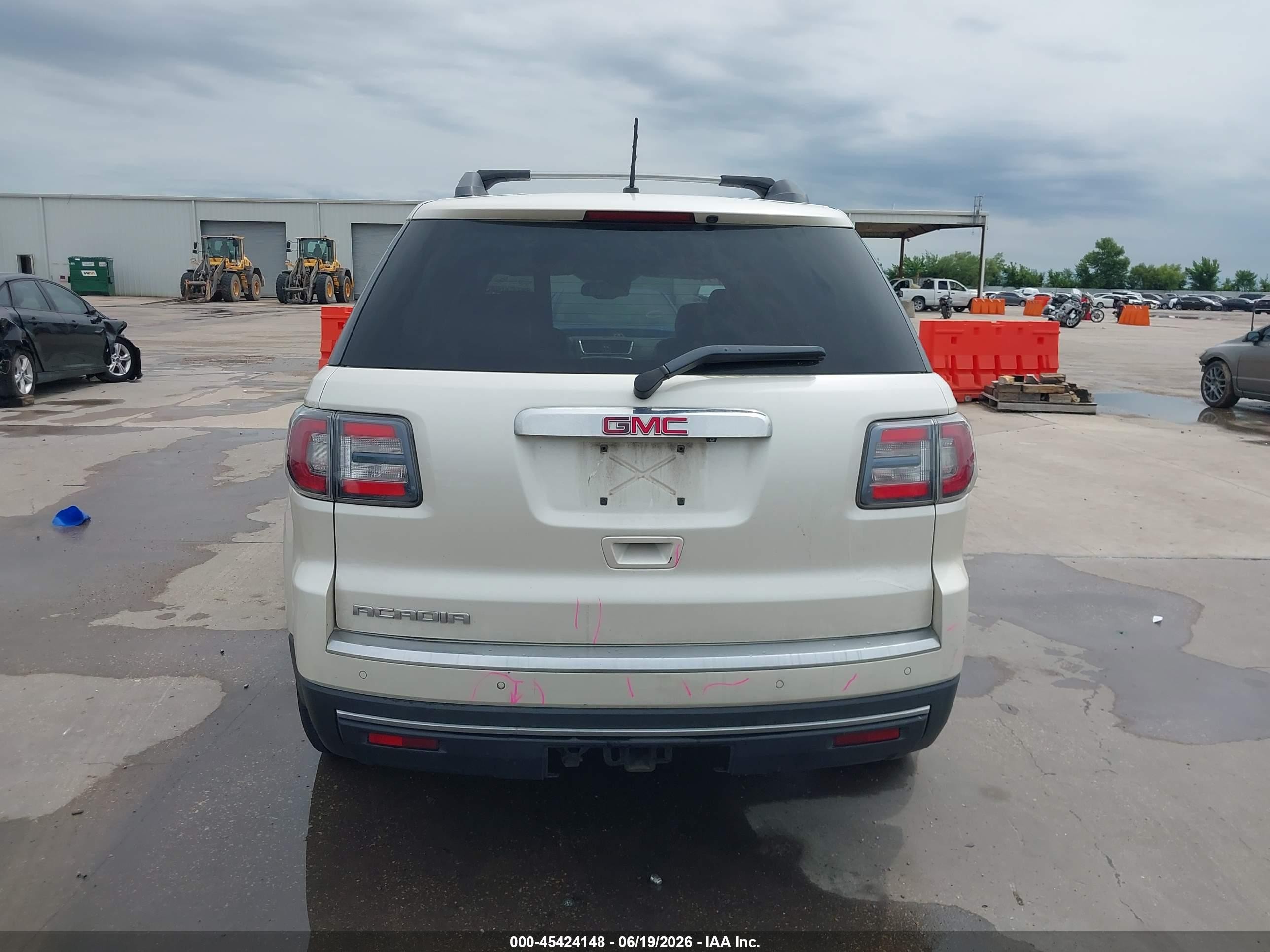 2014 Gmc Acadia Slt-2 White vin: 1GKKRSKDXEJ159253