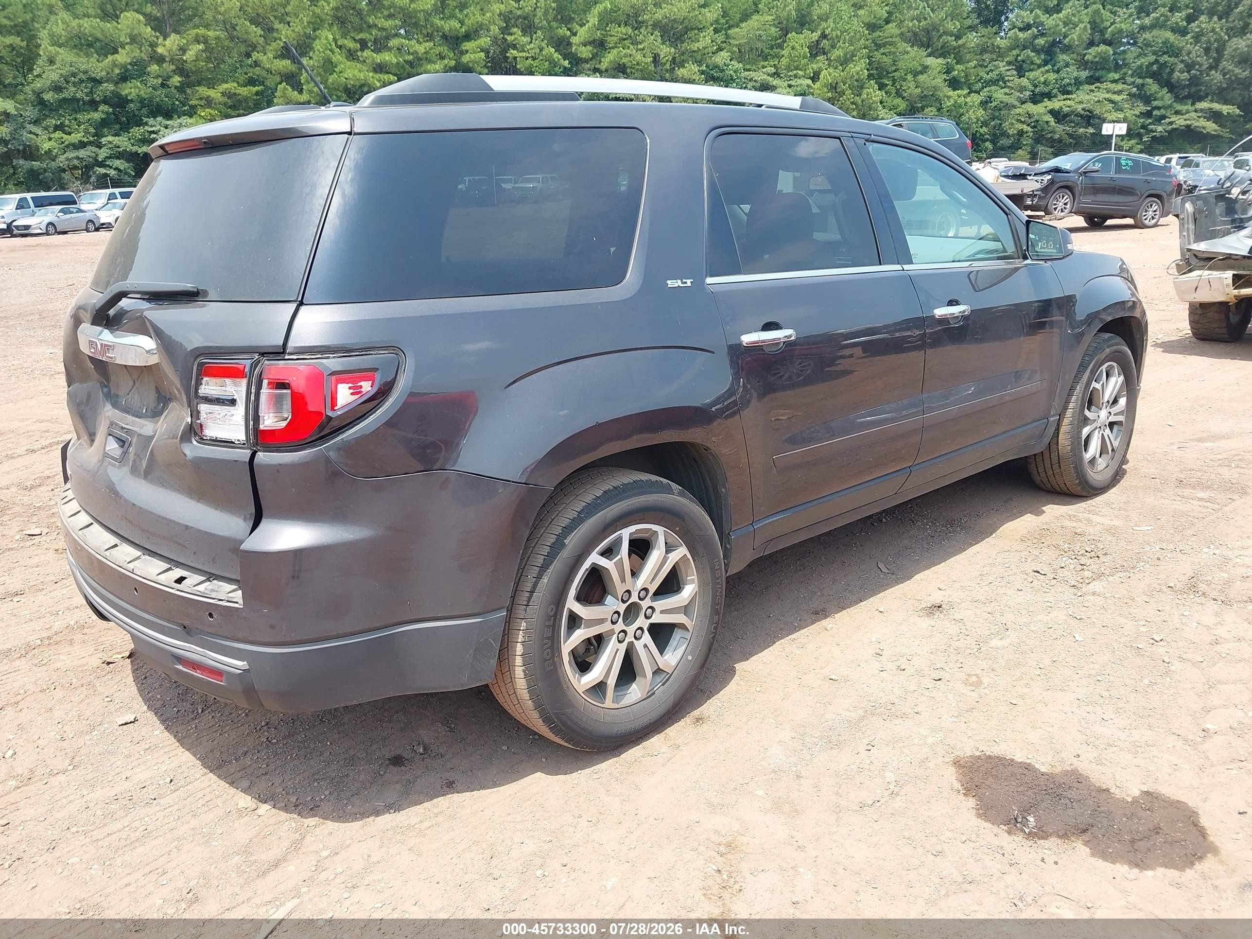 2015 Gmc Acadia Slt-2 Black vin: 1GKKRSKDXFJ158525