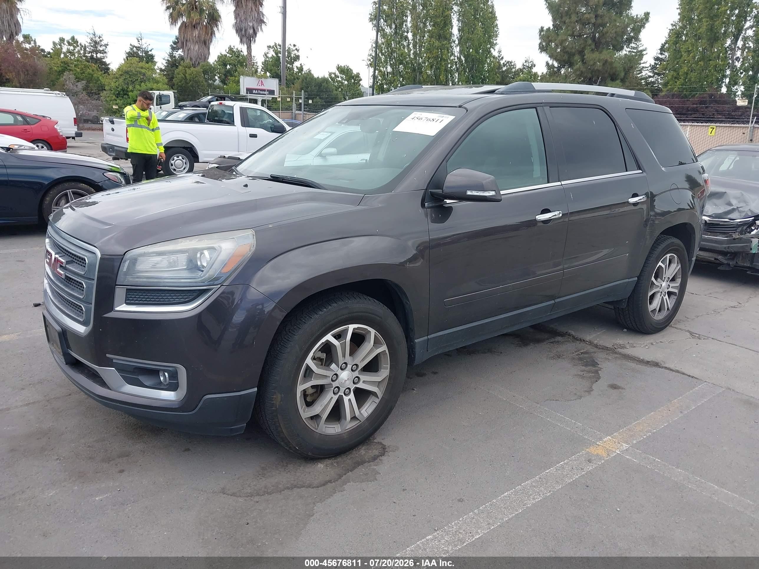 2015 Gmc Acadia Slt-2 Gray vin: 1GKKRSKDXFJ224068
