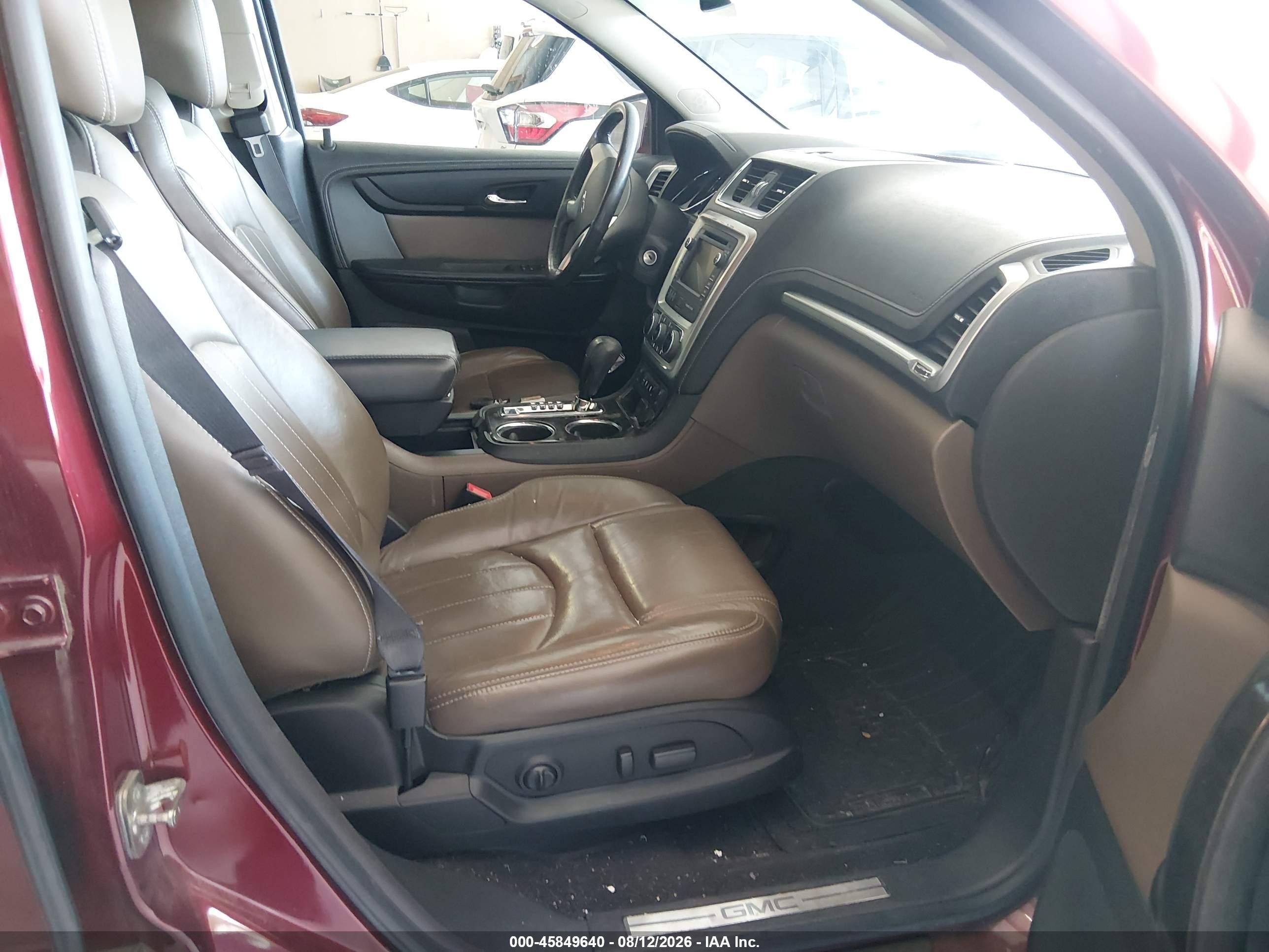 2015 Gmc Acadia Slt-2 Maroon vin: 1GKKRSKDXFJ258527