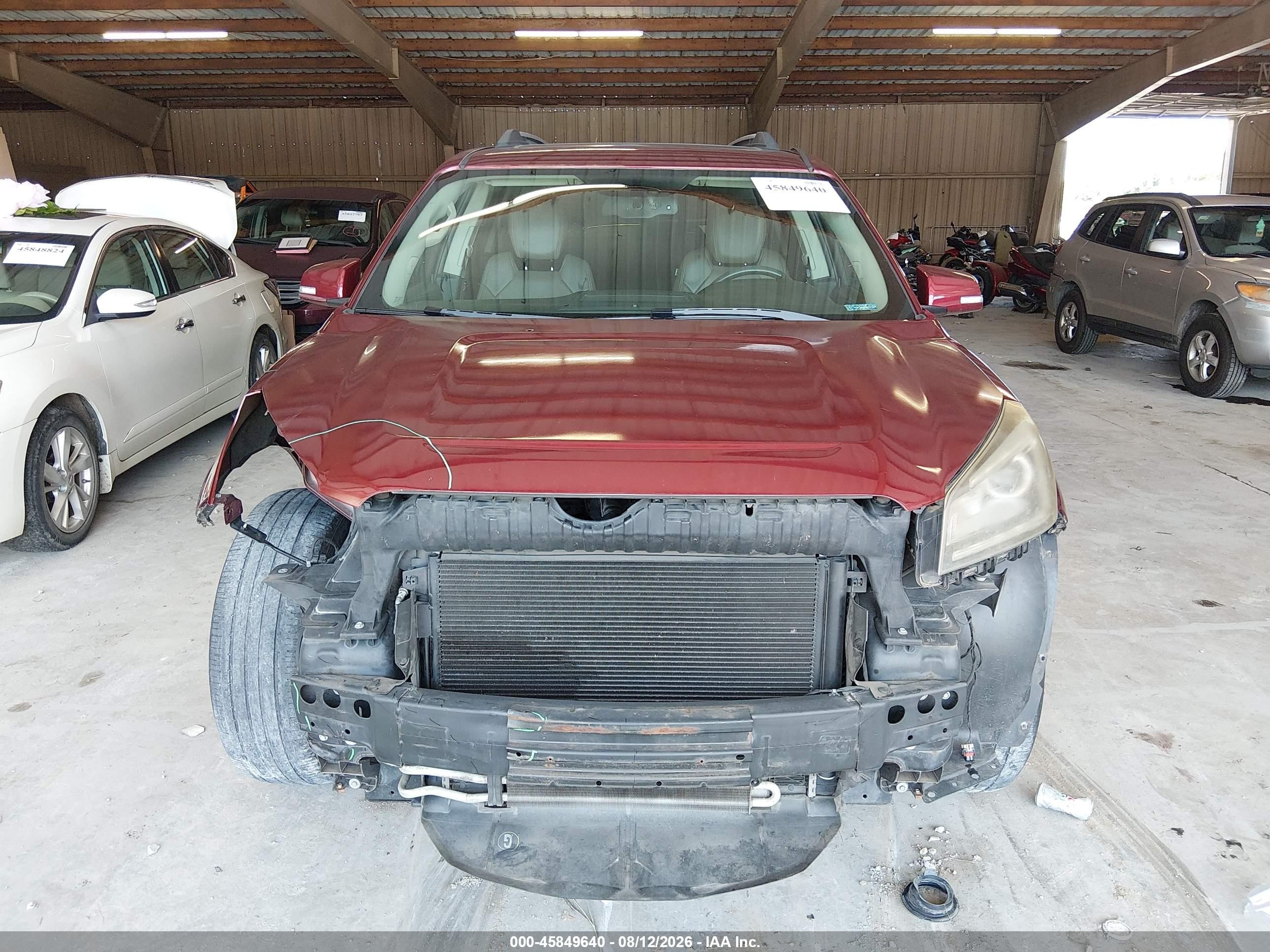 2015 Gmc Acadia Slt-2 Maroon vin: 1GKKRSKDXFJ258527