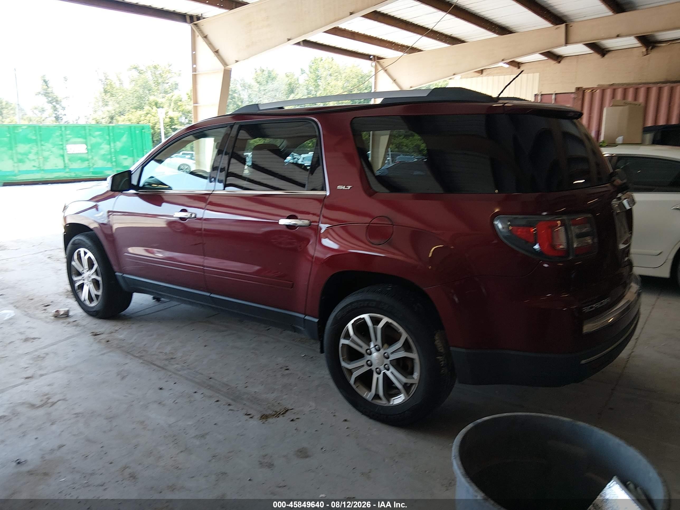 2015 Gmc Acadia Slt-2 Maroon vin: 1GKKRSKDXFJ258527