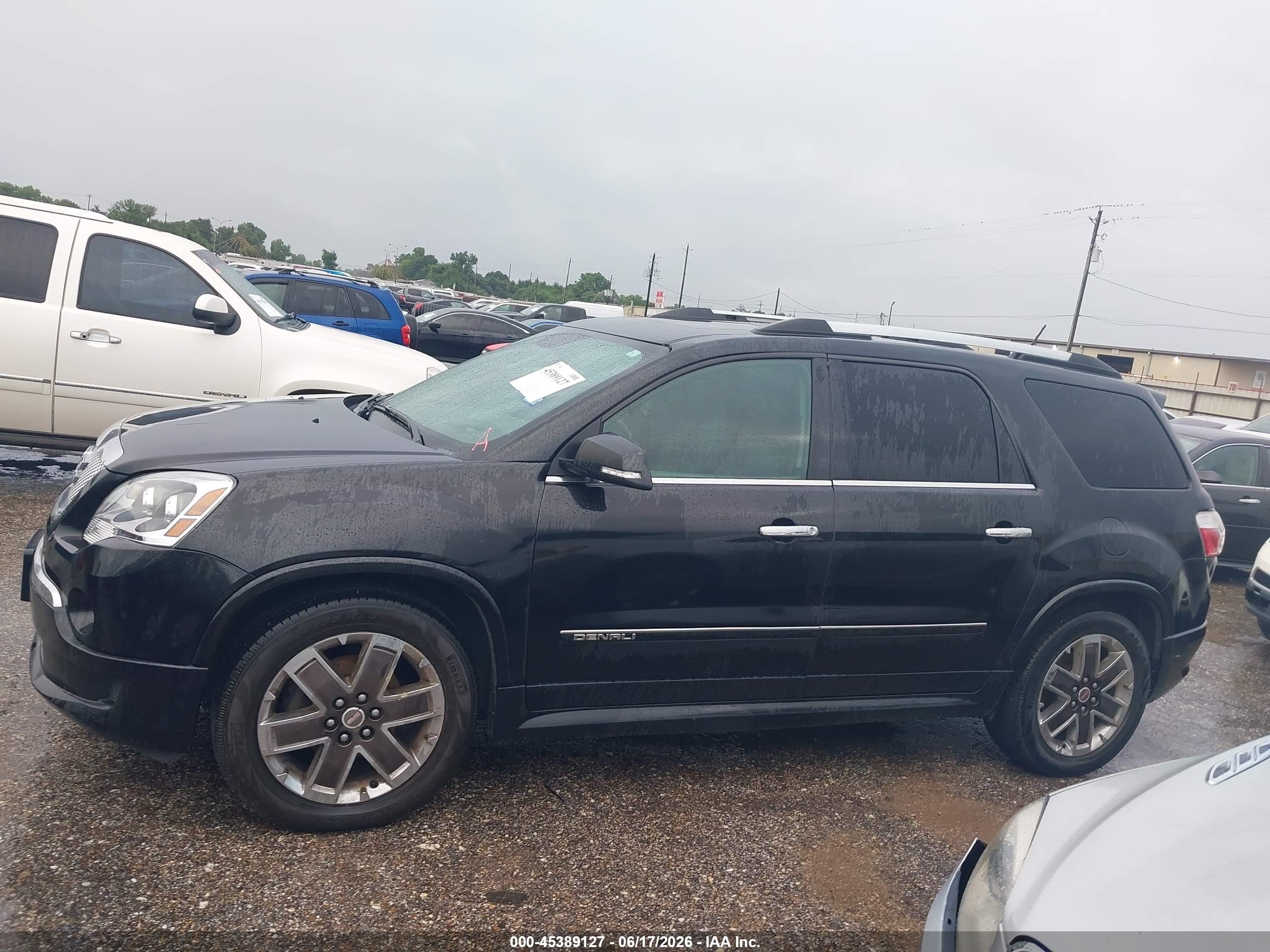 2012 Gmc Acadia Denali Black vin: 1GKKRTED1CJ366838
