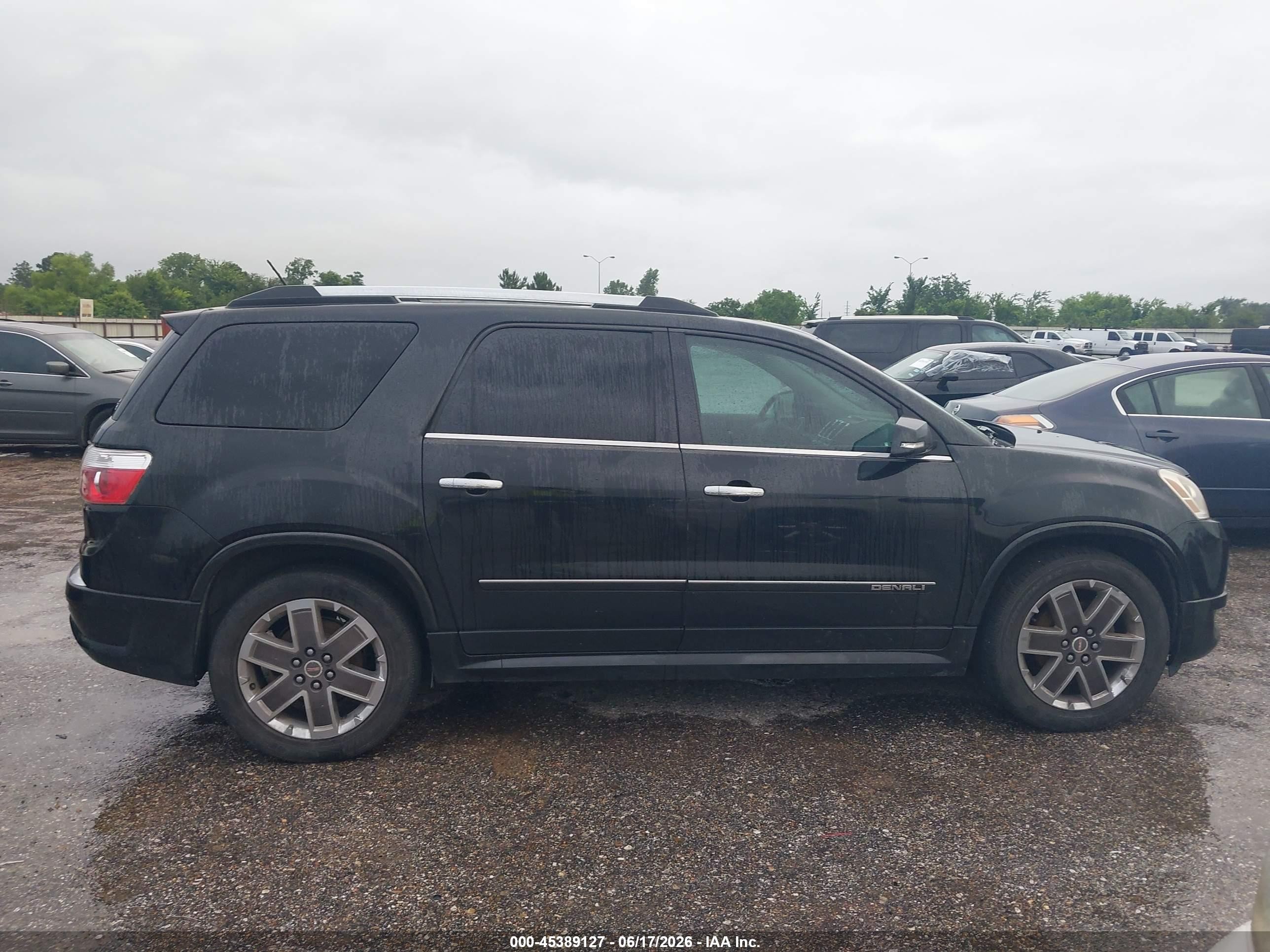 2012 Gmc Acadia Denali Black vin: 1GKKRTED1CJ366838