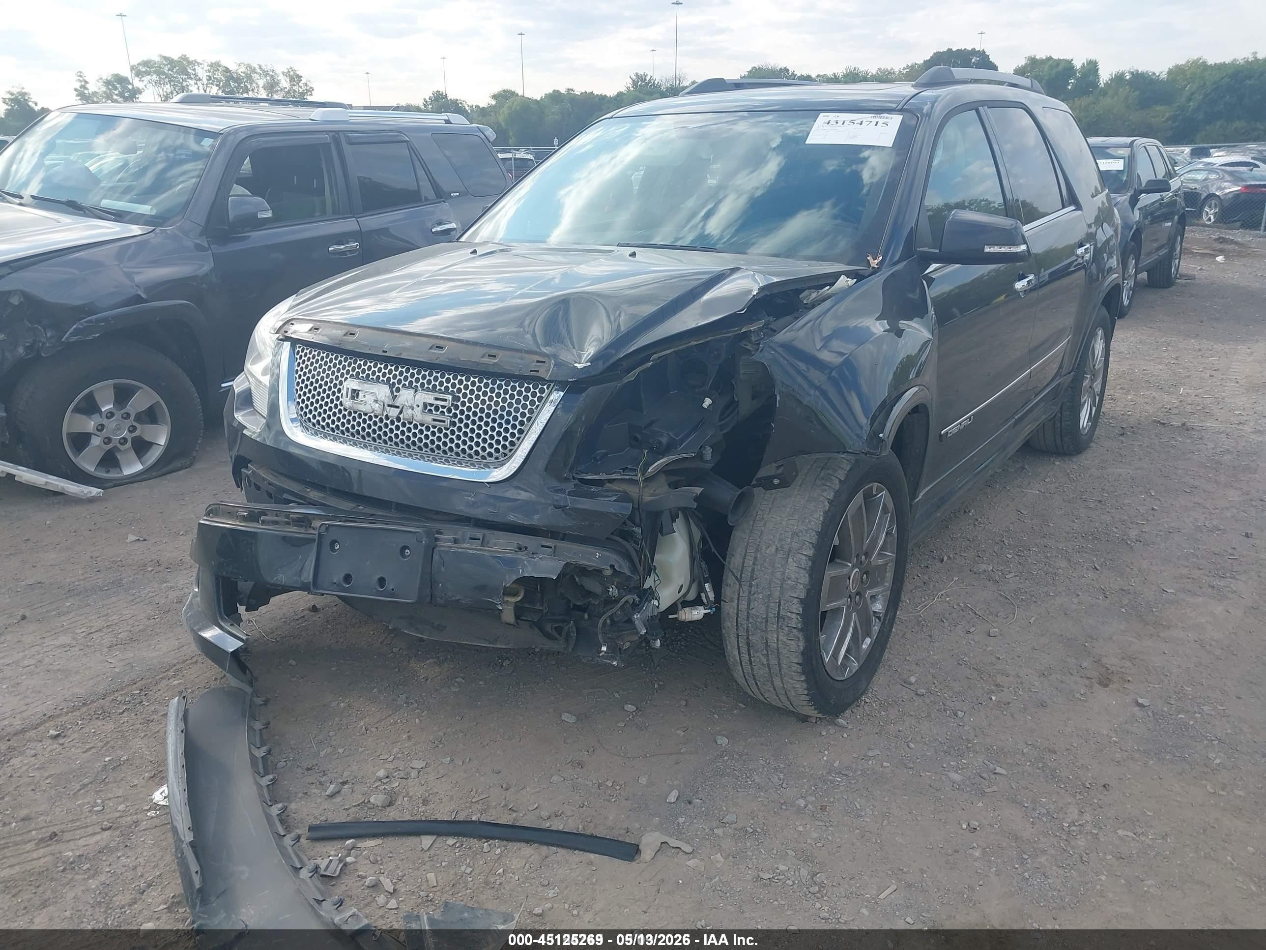 2011 Gmc Acadia Denali Черный vin: 1GKKRTED2BJ229132
