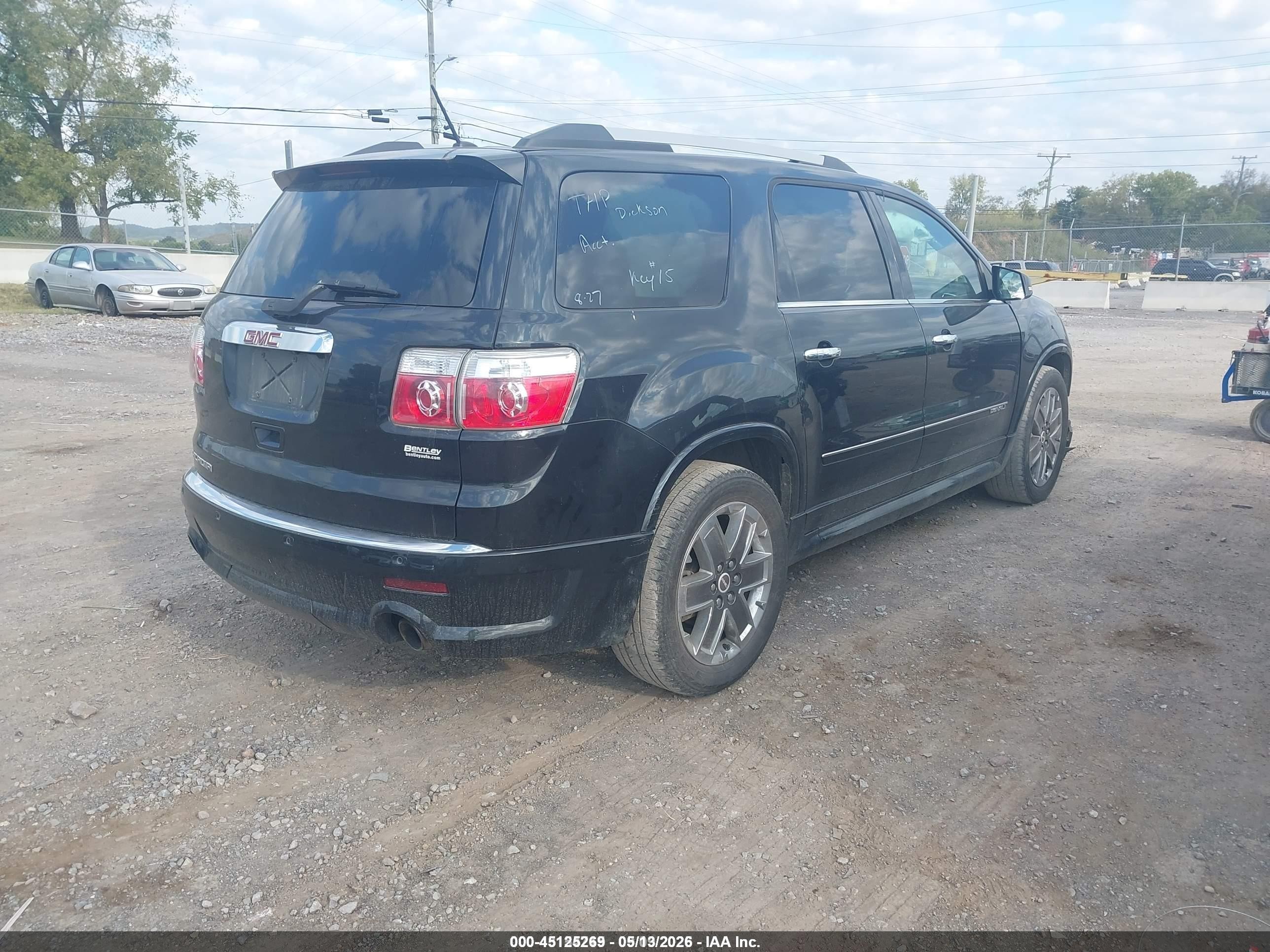 2011 Gmc Acadia Denali Черный vin: 1GKKRTED2BJ229132