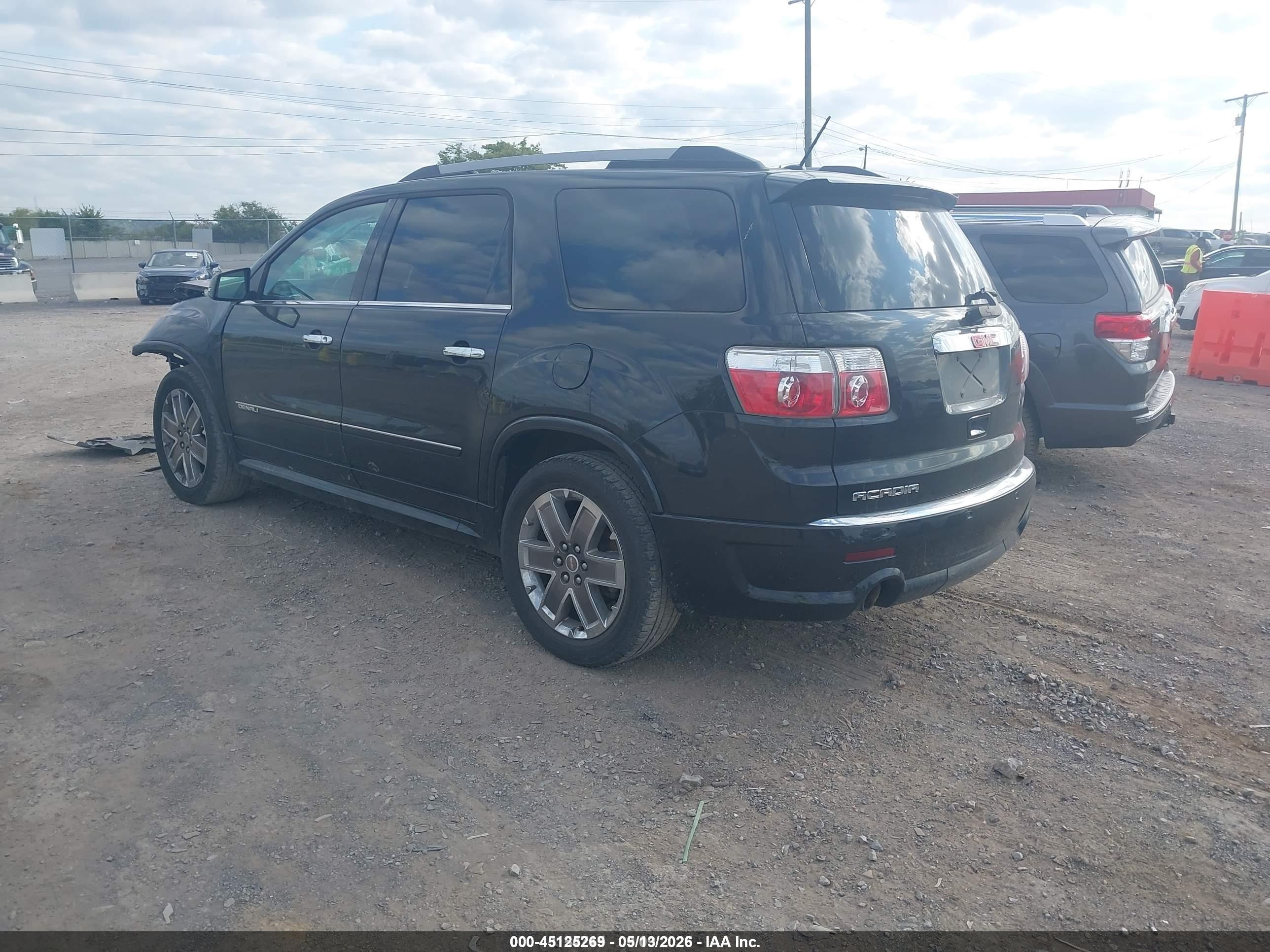 2011 Gmc Acadia Denali Черный vin: 1GKKRTED2BJ229132