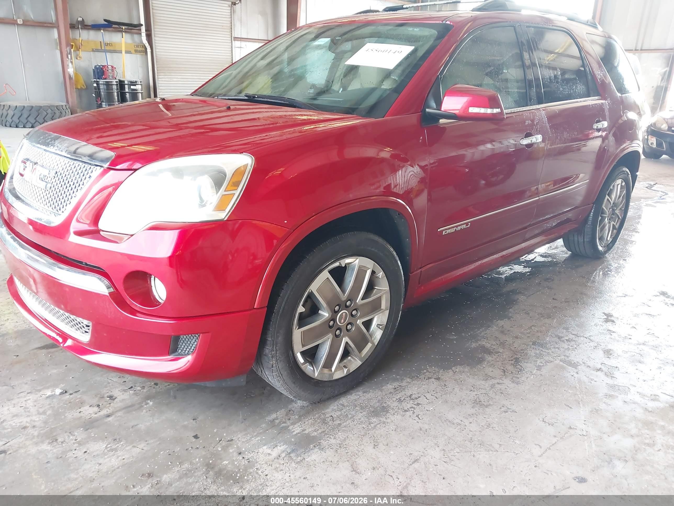 2012 Gmc Acadia Denali Burgundy vin: 1GKKRTED2CJ213904