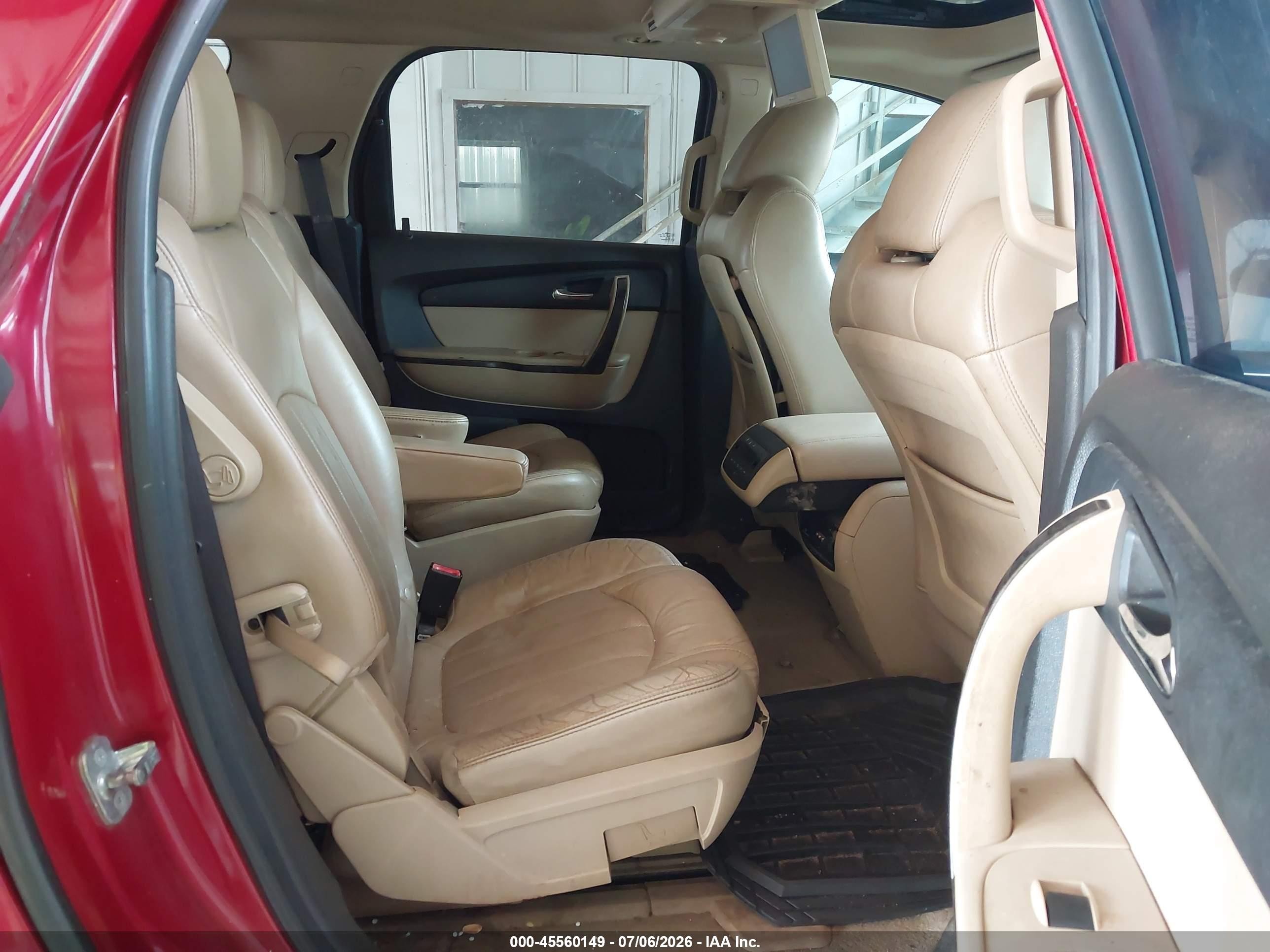 2012 Gmc Acadia Denali Burgundy vin: 1GKKRTED2CJ213904