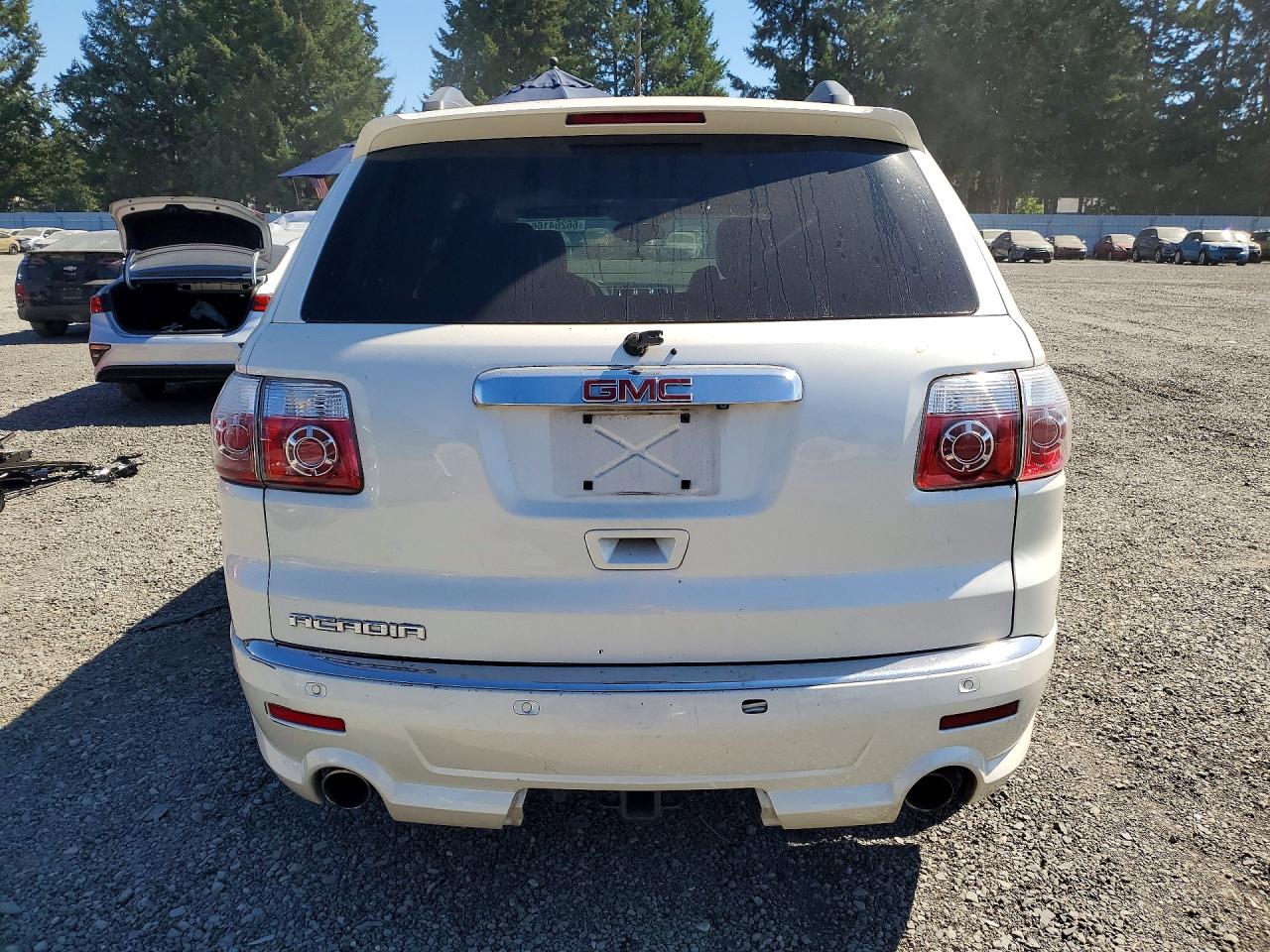 2012 Gmc Acadia Denali White vin: 1GKKRTED2CJ309788