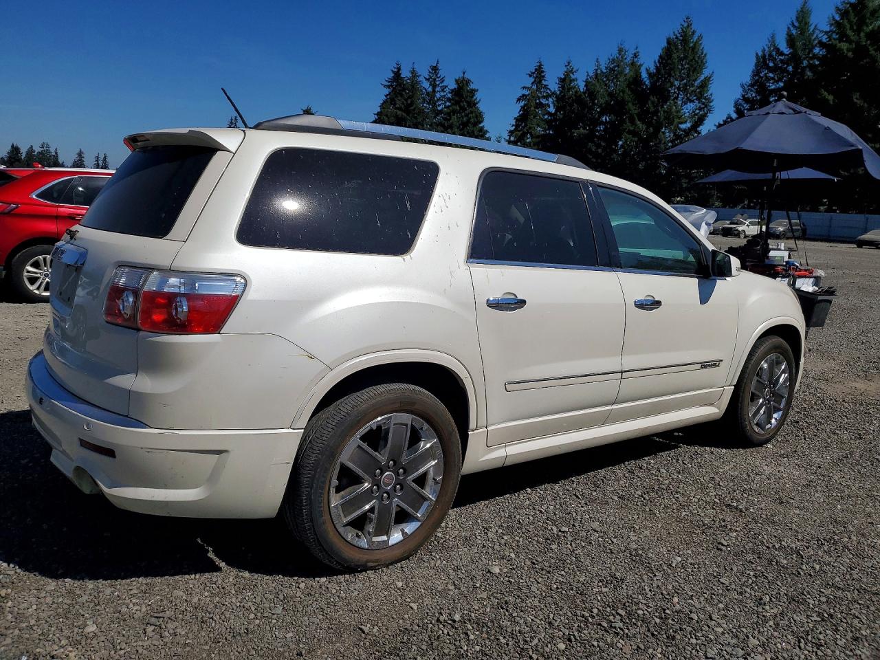 2012 Gmc Acadia Denali White vin: 1GKKRTED2CJ309788