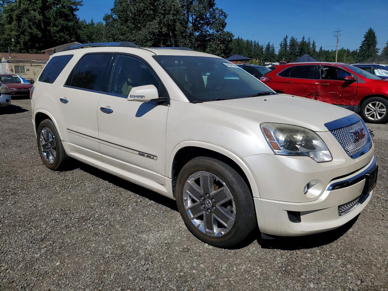 2012 Gmc Acadia Denali White vin: 1GKKRTED2CJ309788