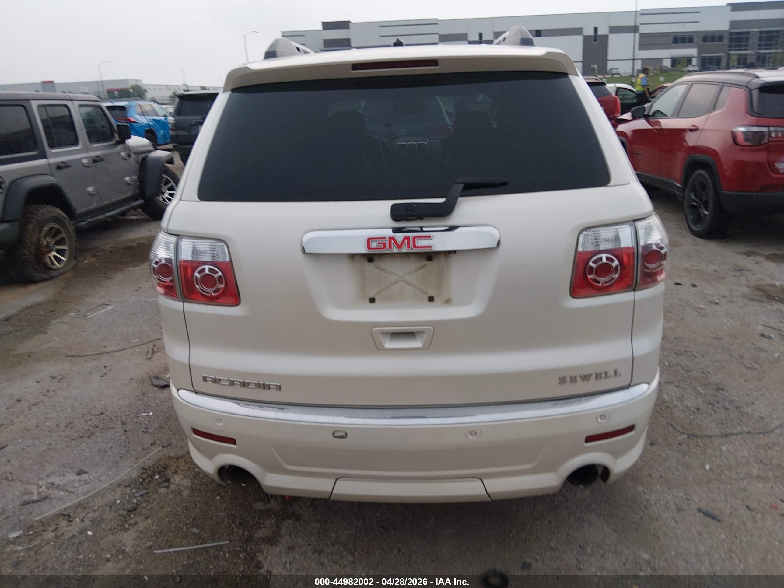 2011 Gmc Acadia Denali Белый vin: 1GKKRTED3BJ403225