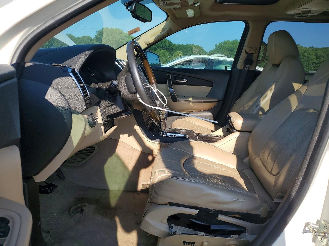 2012 Gmc Acadia Denali White vin: 1GKKRTED3CJ230467
