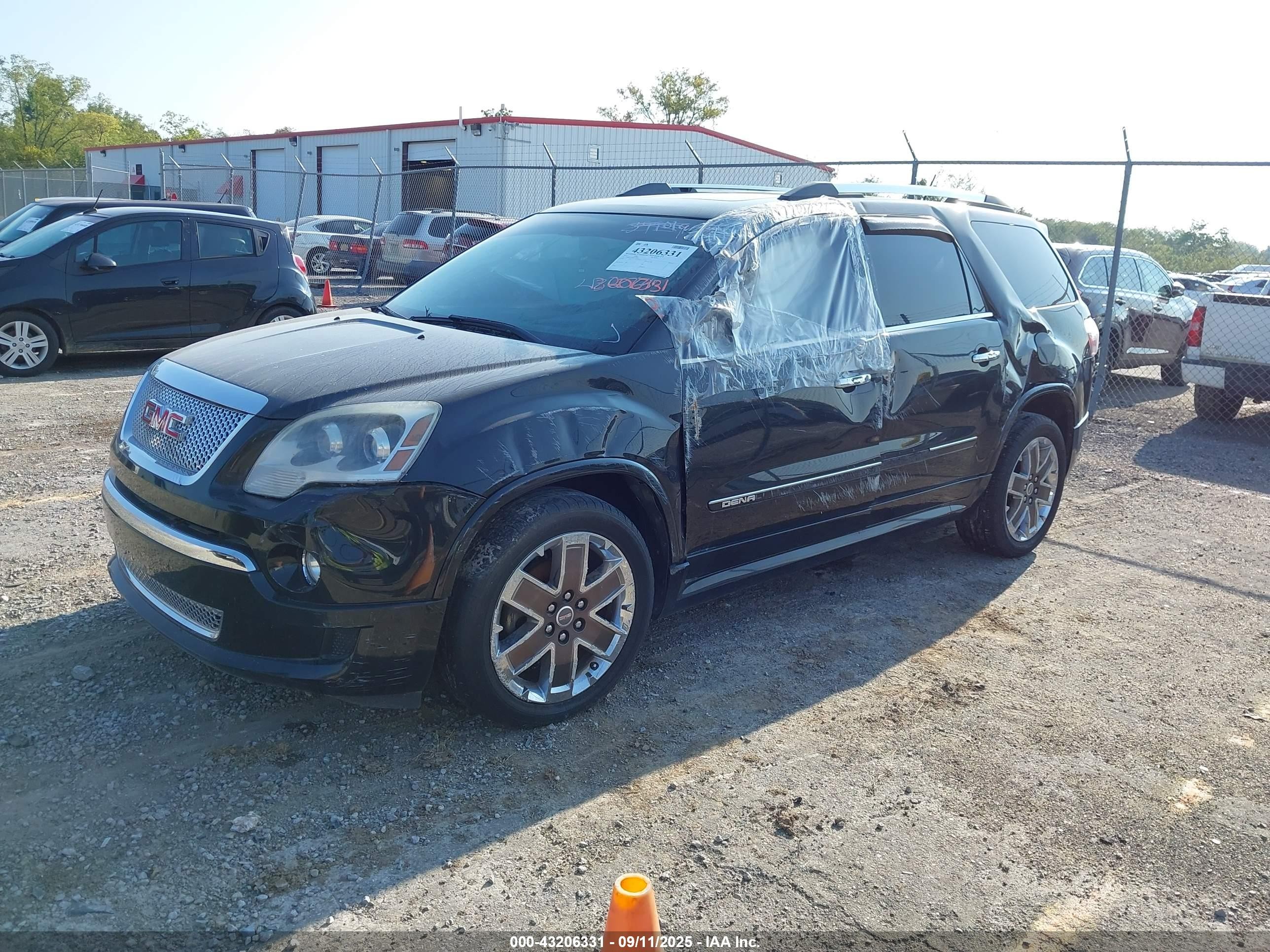 2012 Gmc Acadia Denali Black vin: 1GKKRTED4CJ378661