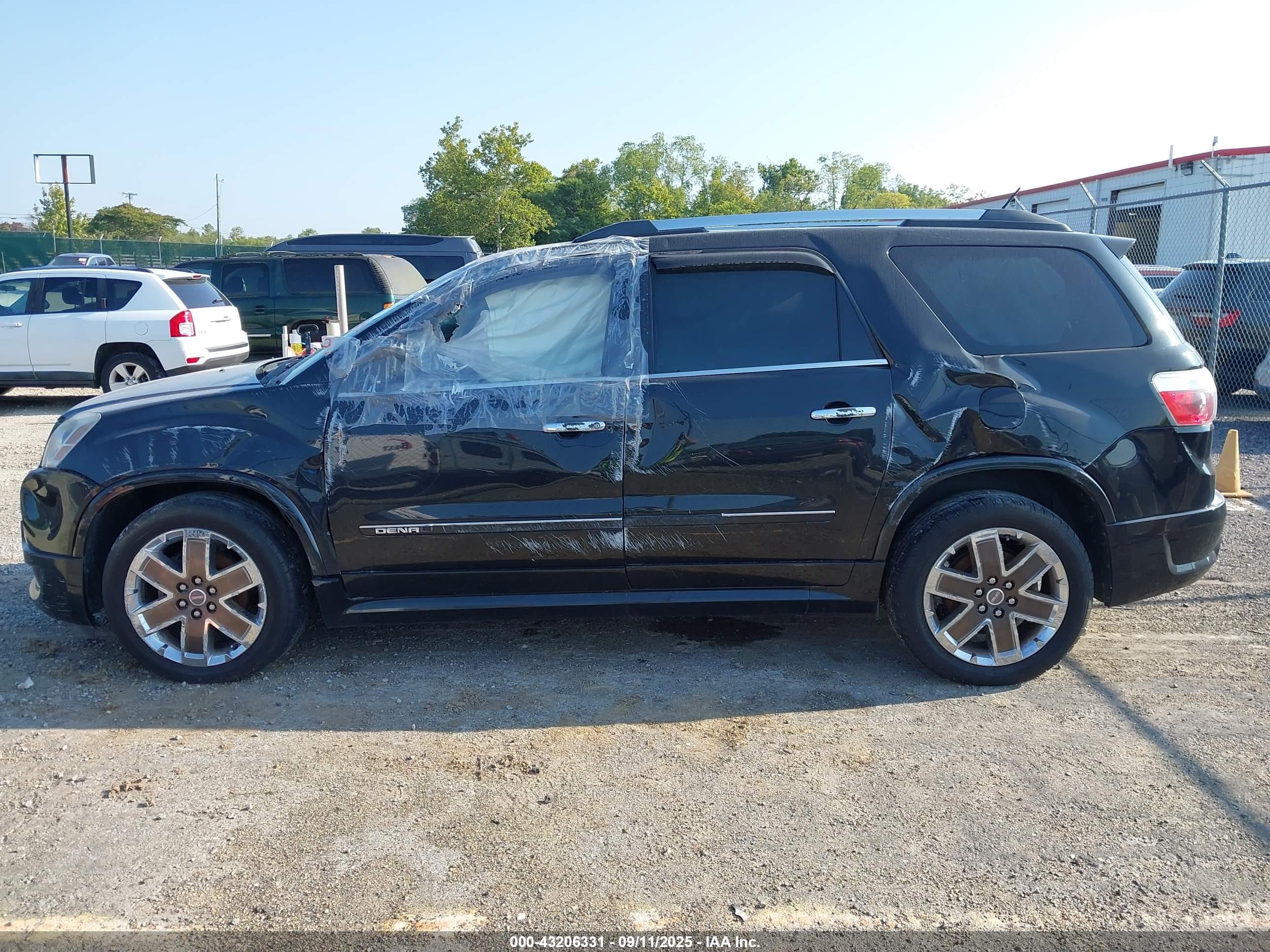 2012 Gmc Acadia Denali Black vin: 1GKKRTED4CJ378661