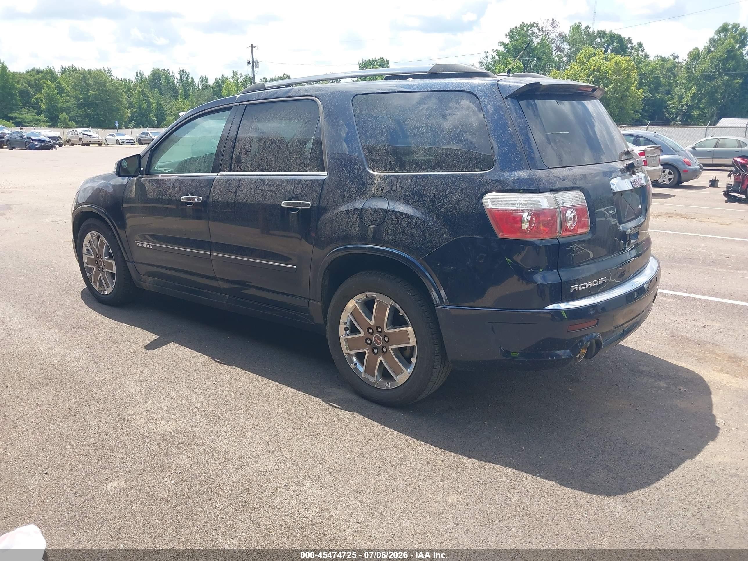 2012 Gmc Acadia Denali Blue vin: 1GKKRTED5CJ273210