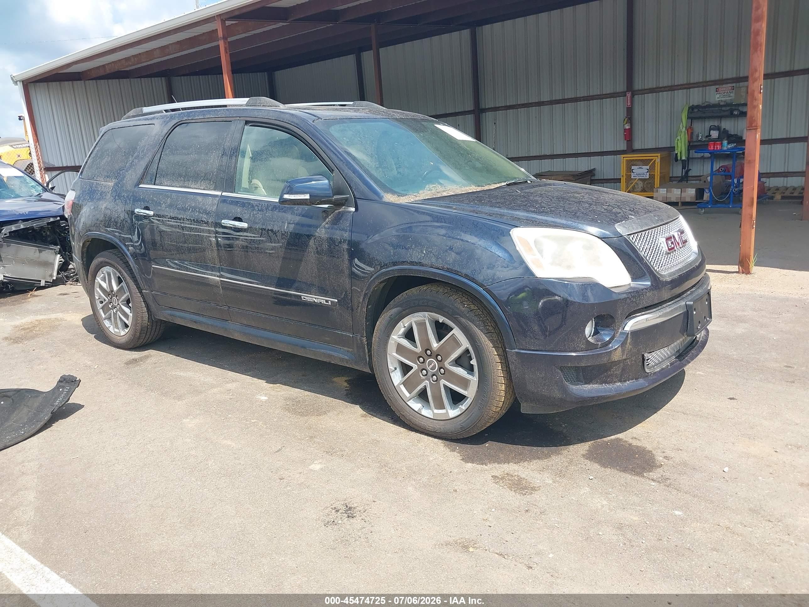 2012 Gmc Acadia Denali Blue vin: 1GKKRTED5CJ273210