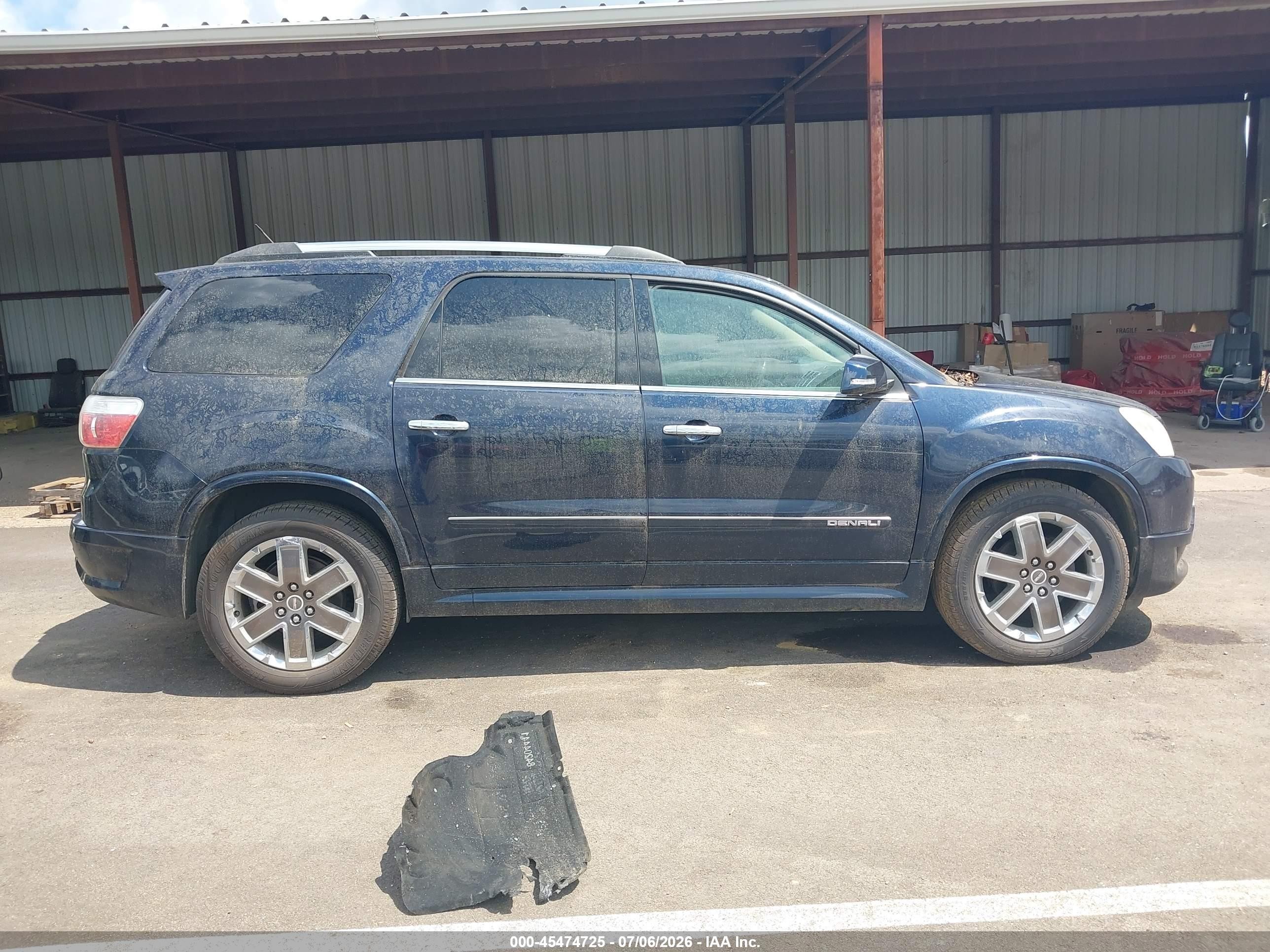 2012 Gmc Acadia Denali Blue vin: 1GKKRTED5CJ273210