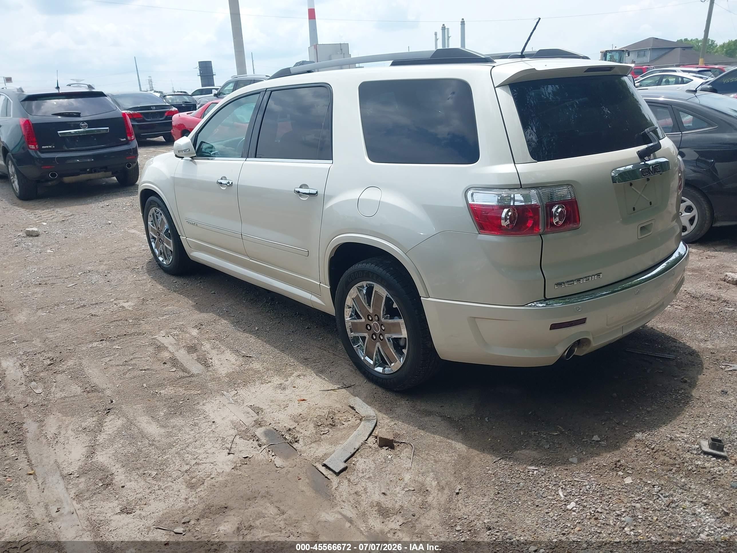 2011 Gmc Acadia Denali White vin: 1GKKRTED6BJ248346