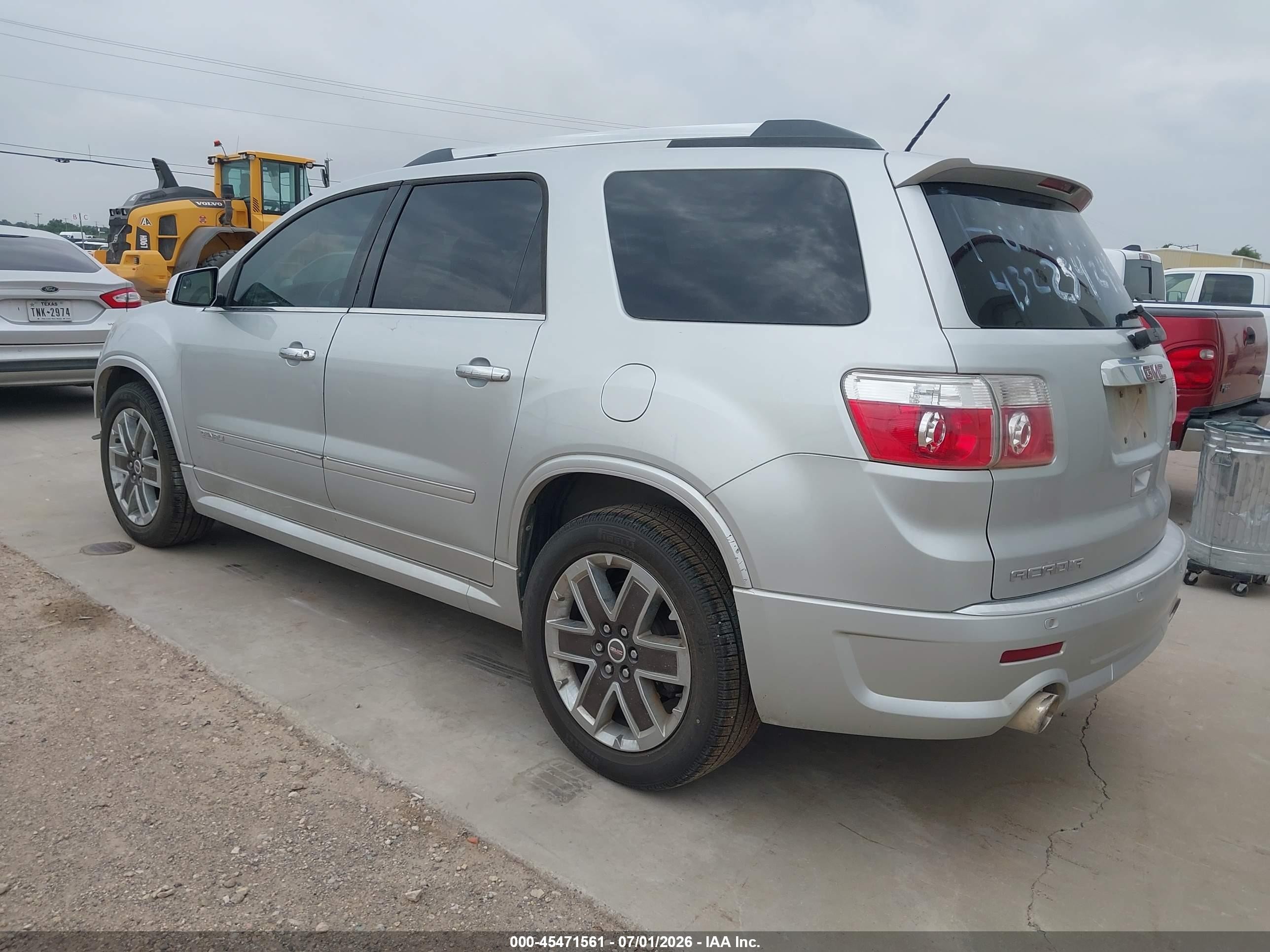 2012 Gmc Acadia Denali Gray vin: 1GKKRTED6CJ388057