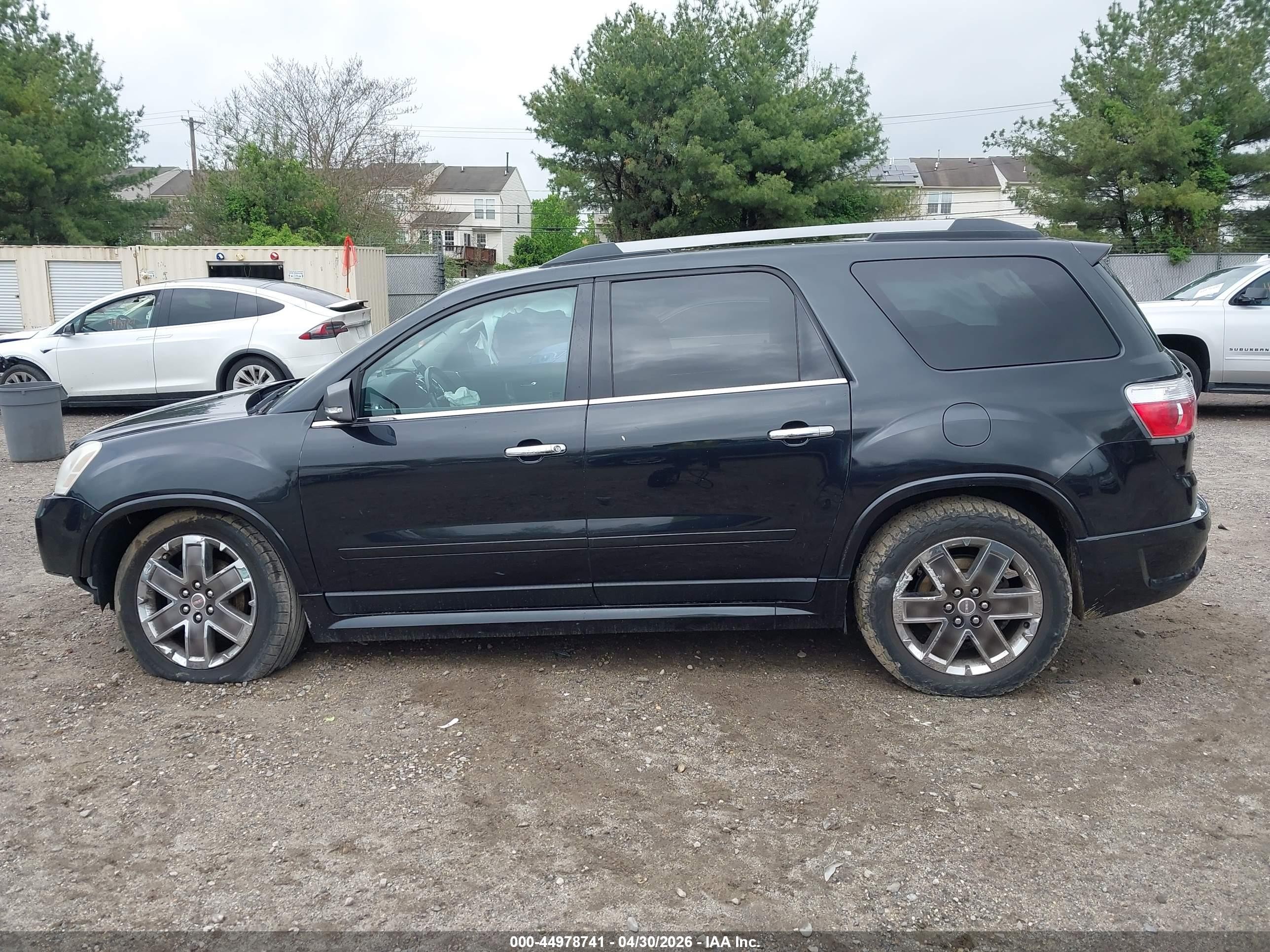 2011 Gmc Acadia Denali Black vin: 1GKKRTED7BJ300714