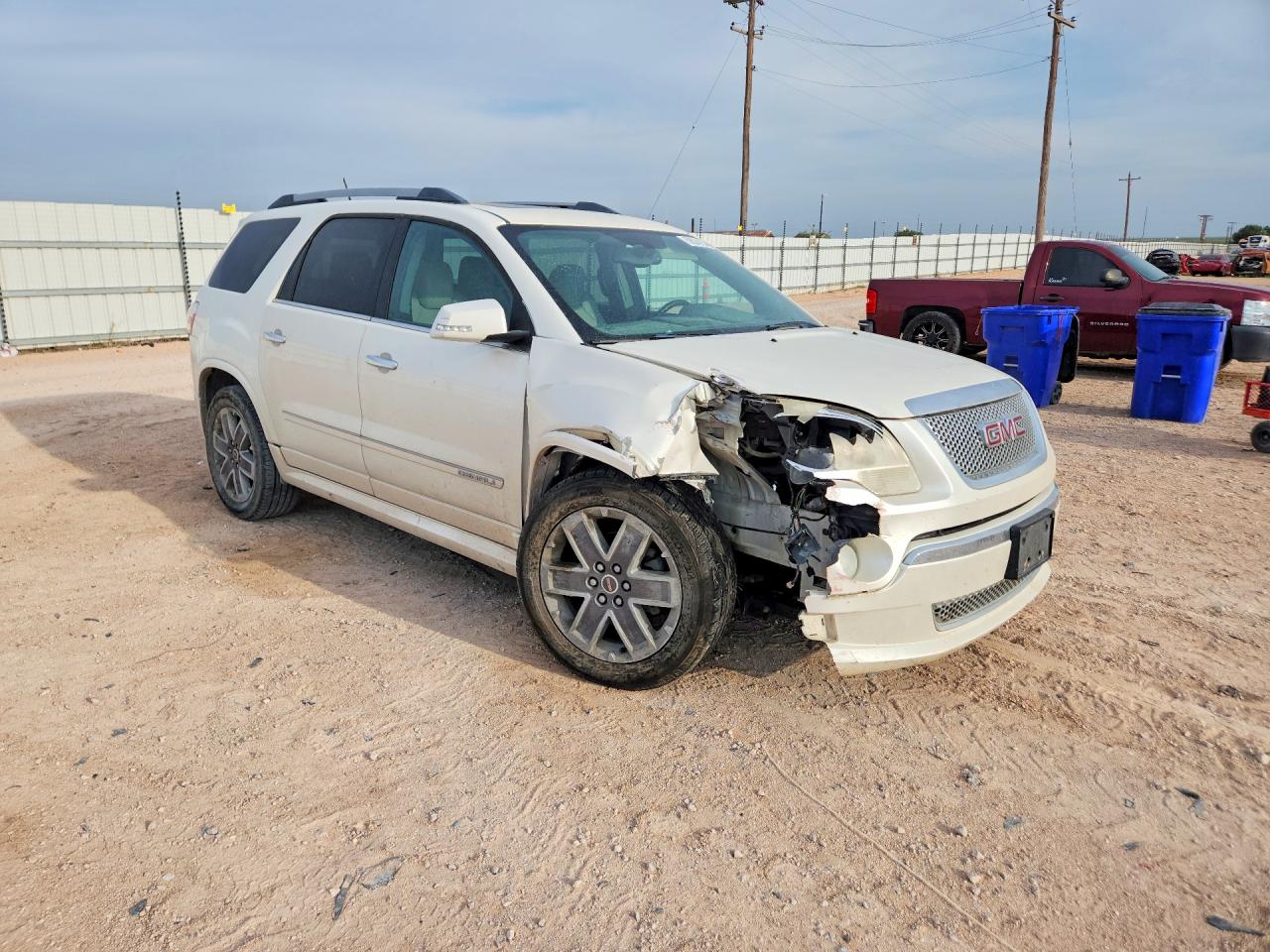 2012 Gmc Acadia Denali White vin: 1GKKRTED7CJ242797