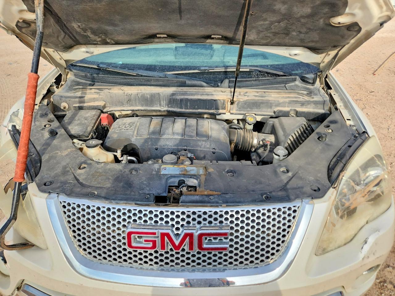 2012 Gmc Acadia Denali White vin: 1GKKRTED7CJ242797