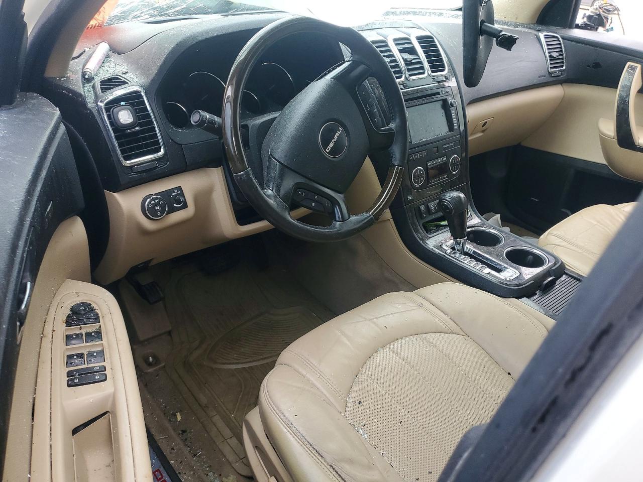 2012 Gmc Acadia Denali Cream vin: 1GKKRTED7CJ249698