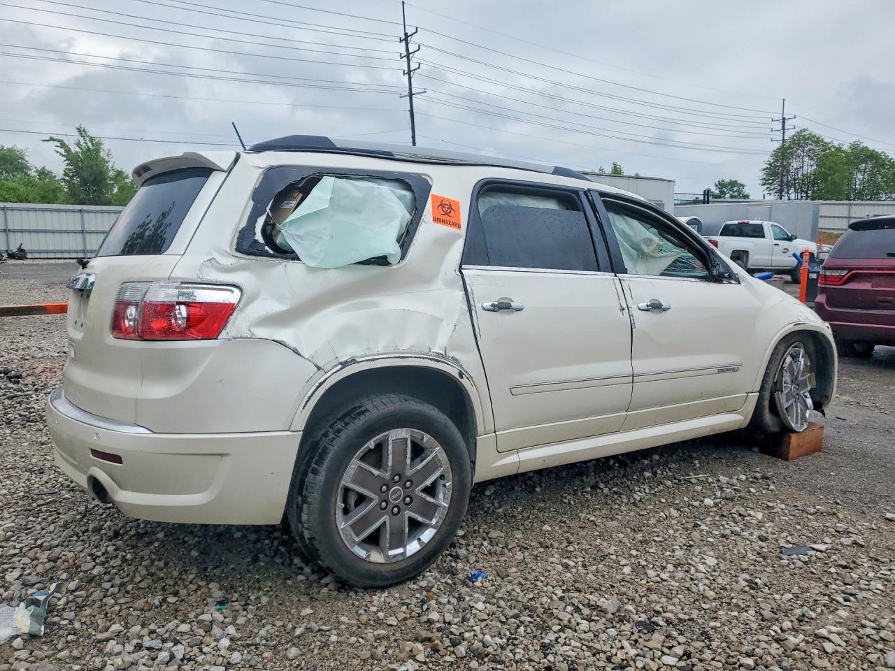 2012 Gmc Acadia Denali Cream vin: 1GKKRTED7CJ249698