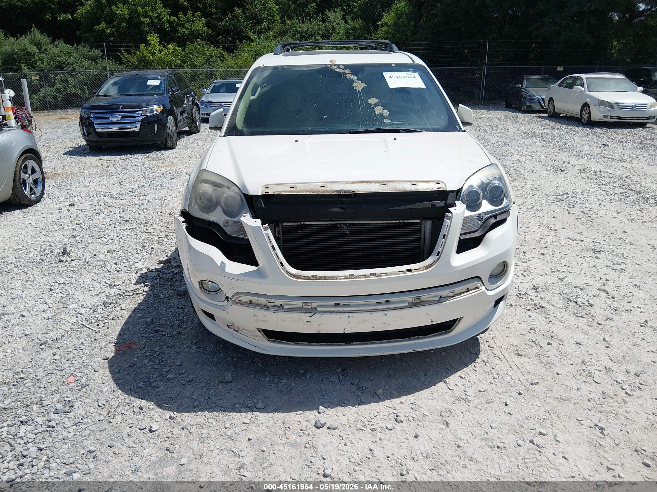 2012 Gmc Acadia Denali White vin: 1GKKRTED7CJ390772
