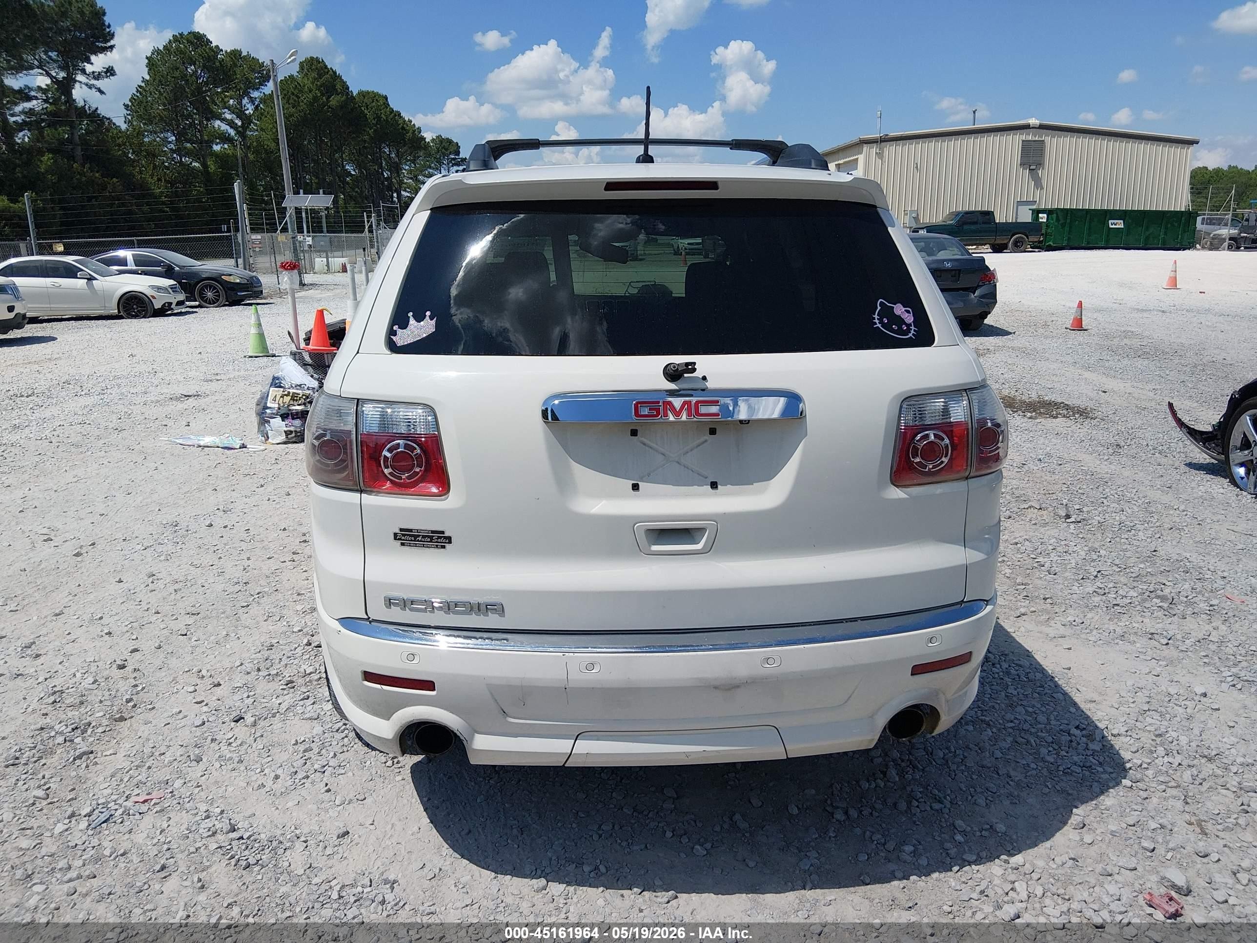2012 Gmc Acadia Denali White vin: 1GKKRTED7CJ390772