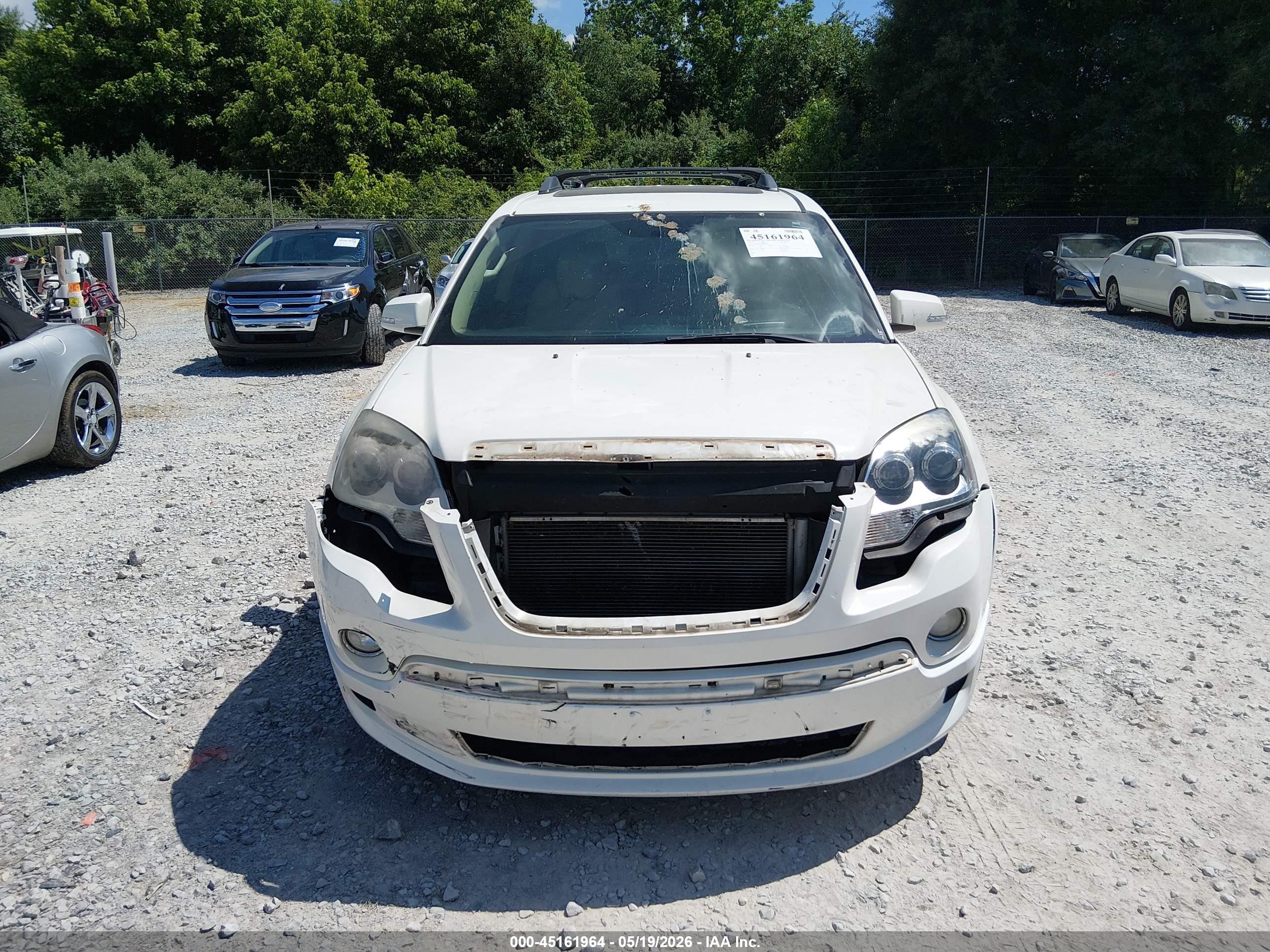 2012 Gmc Acadia Denali White vin: 1GKKRTED7CJ390772