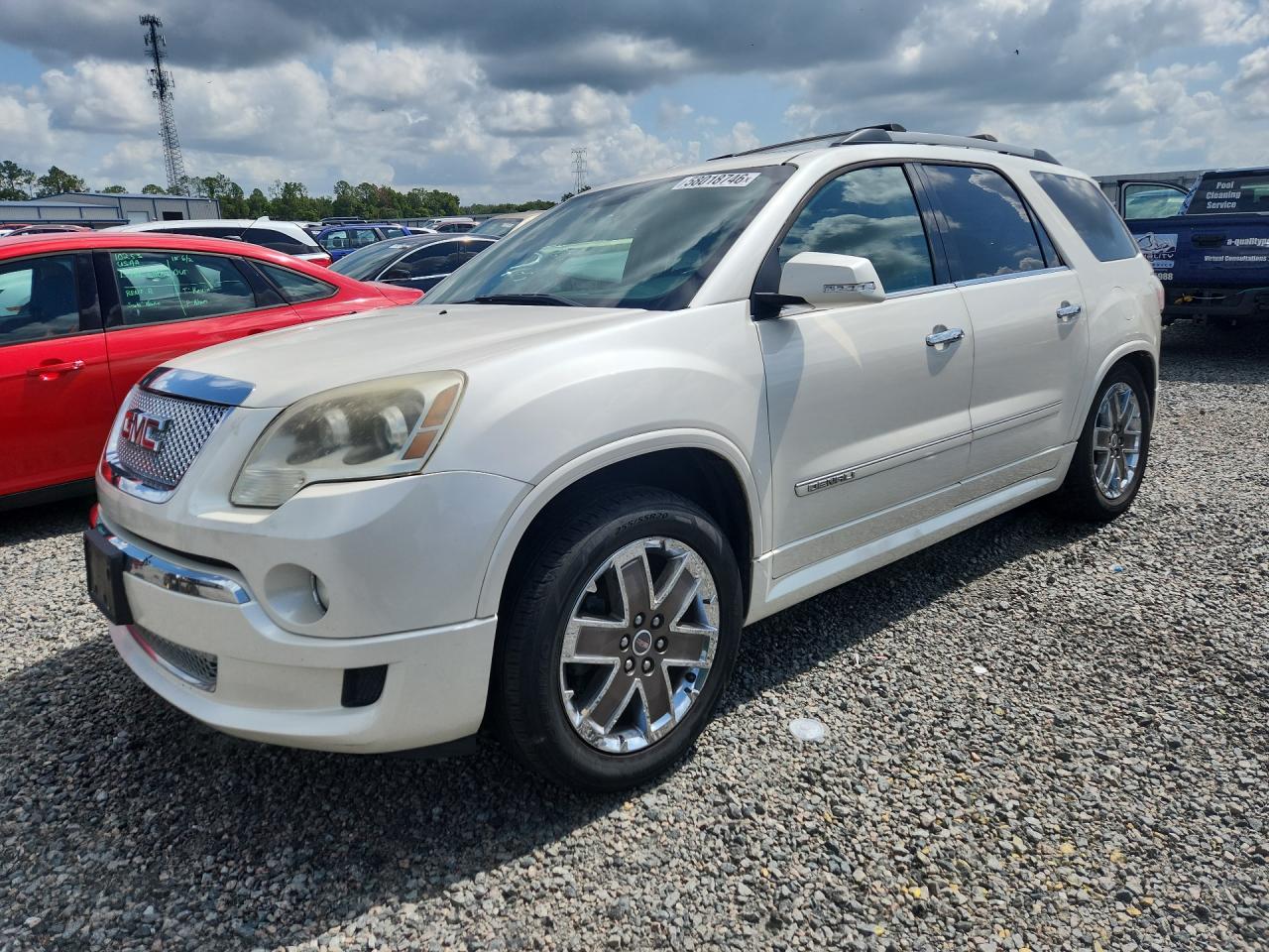 2011 Gmc Acadia Denali White vin: 1GKKRTED8BJ414897