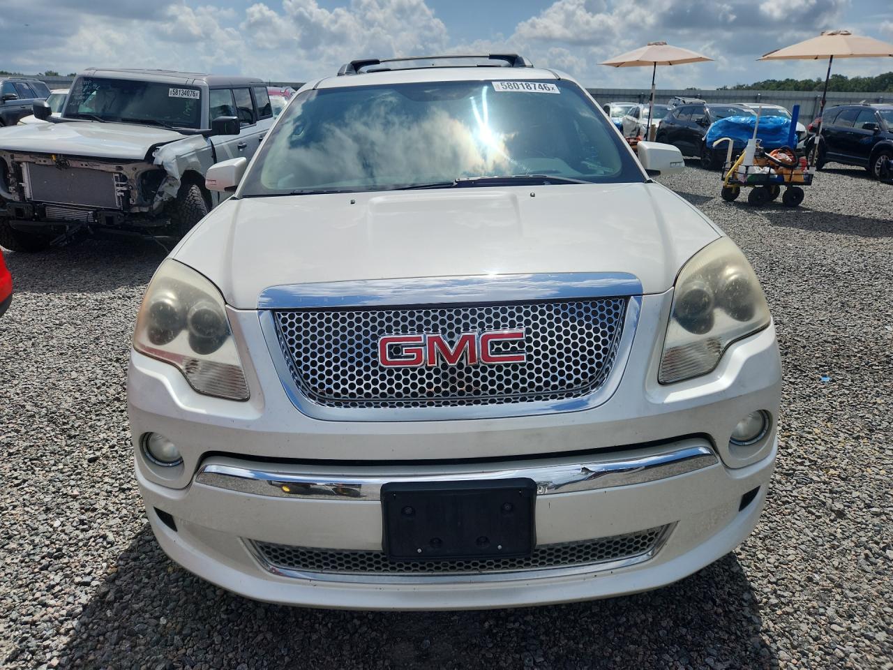 2011 Gmc Acadia Denali White vin: 1GKKRTED8BJ414897