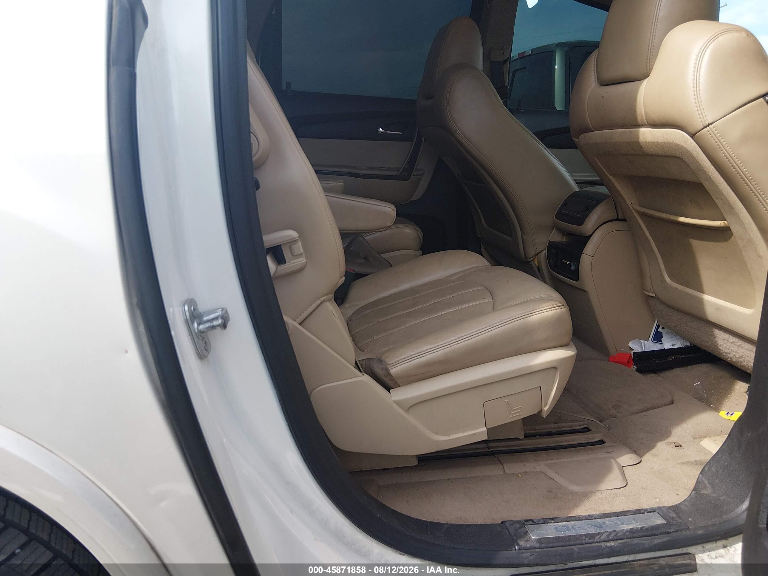 2012 Gmc Acadia Denali White vin: 1GKKRTED8CJ202924