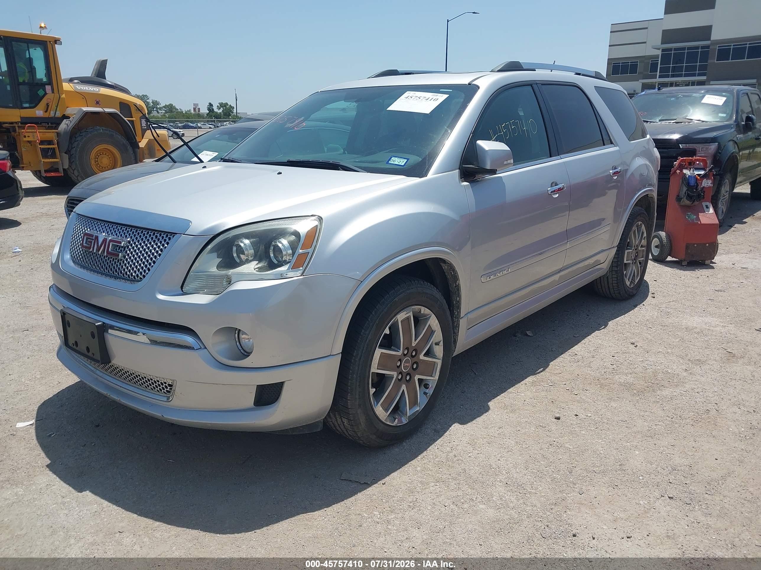 2012 Gmc Acadia Denali Серебряный vin: 1GKKRTED8CJ408387