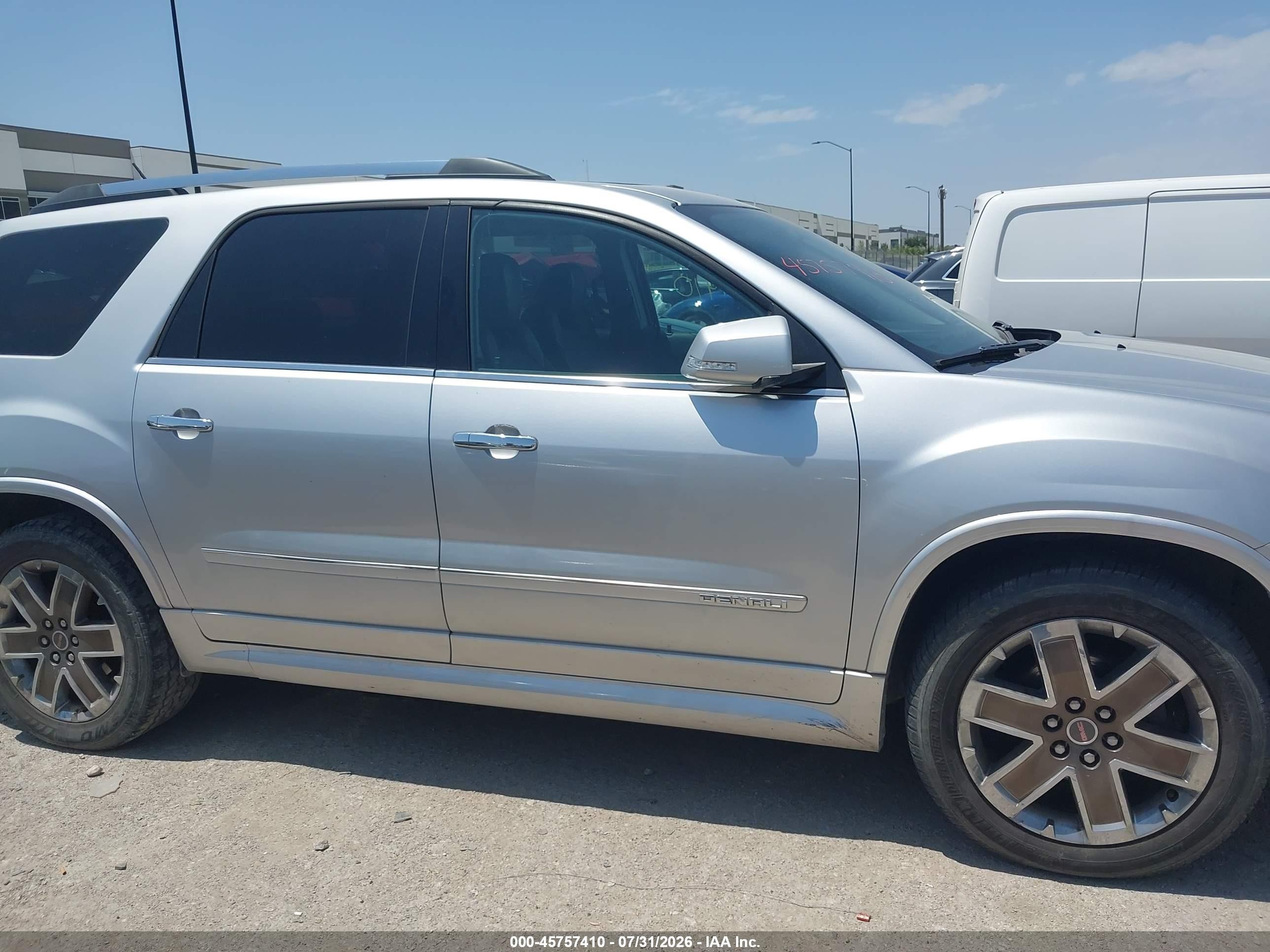 2012 Gmc Acadia Denali Серебряный vin: 1GKKRTED8CJ408387