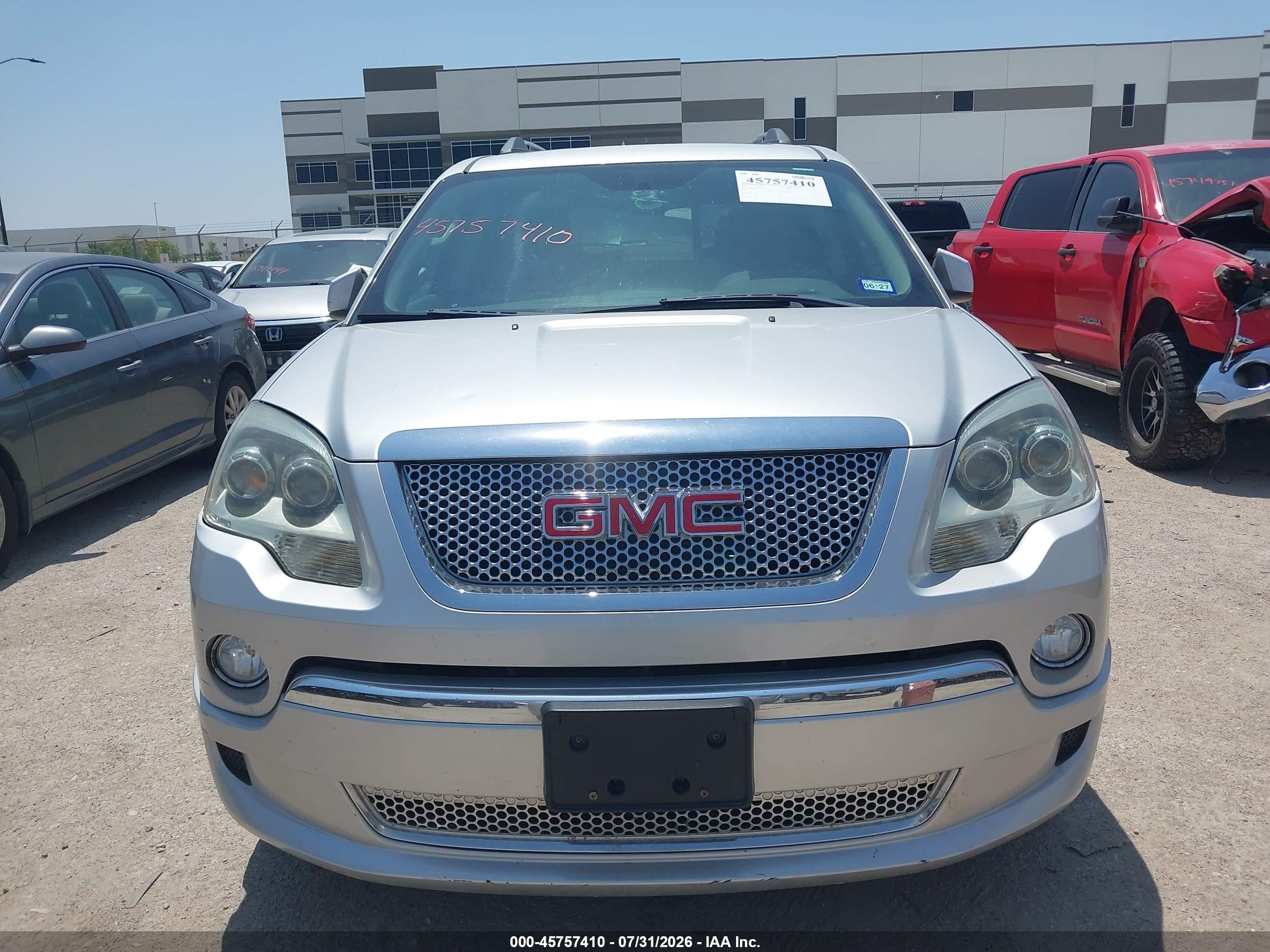 2012 Gmc Acadia Denali Серебряный vin: 1GKKRTED8CJ408387