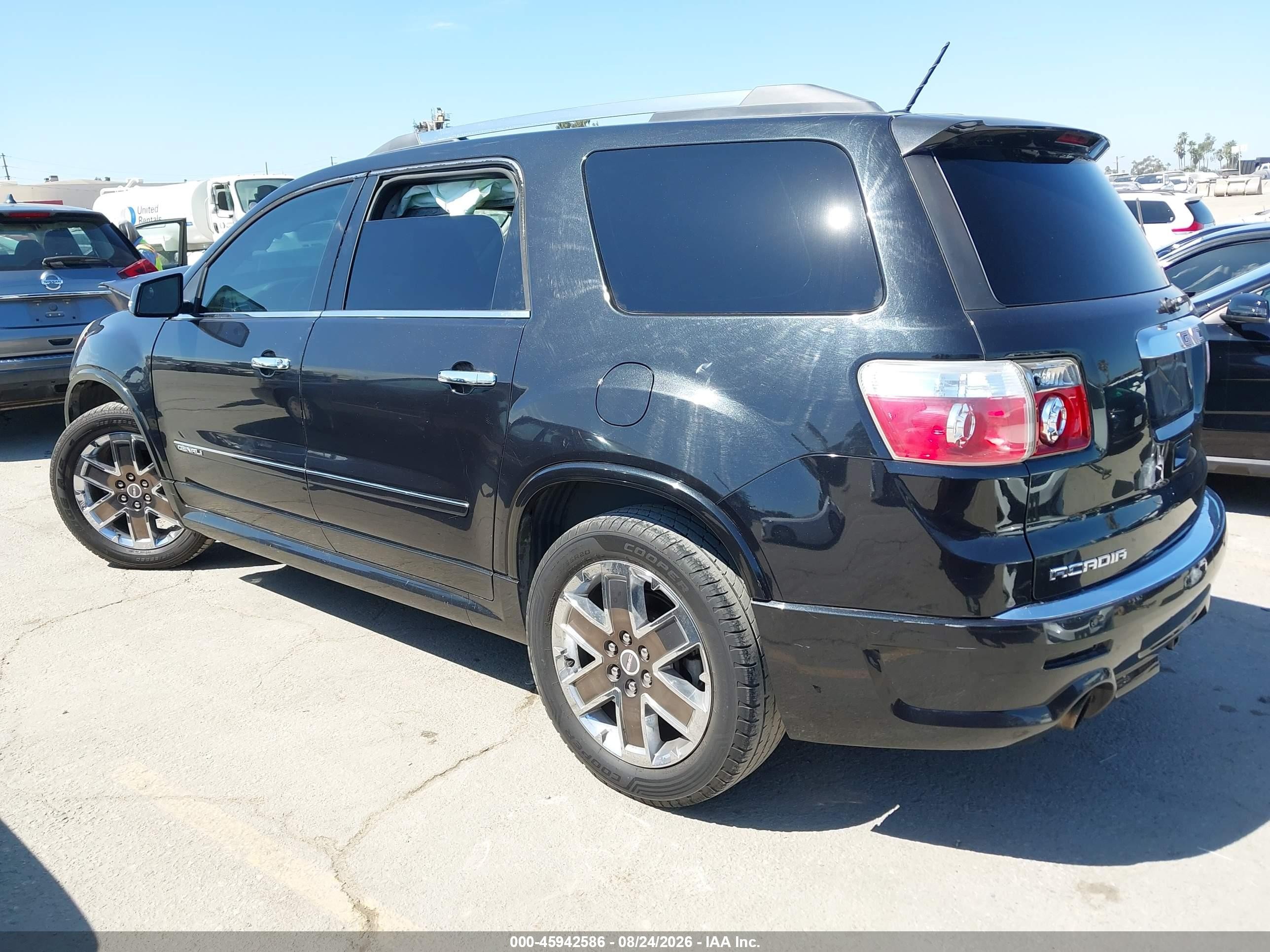 2012 Gmc Acadia Denali Black vin: 1GKKRTED8CJ408602