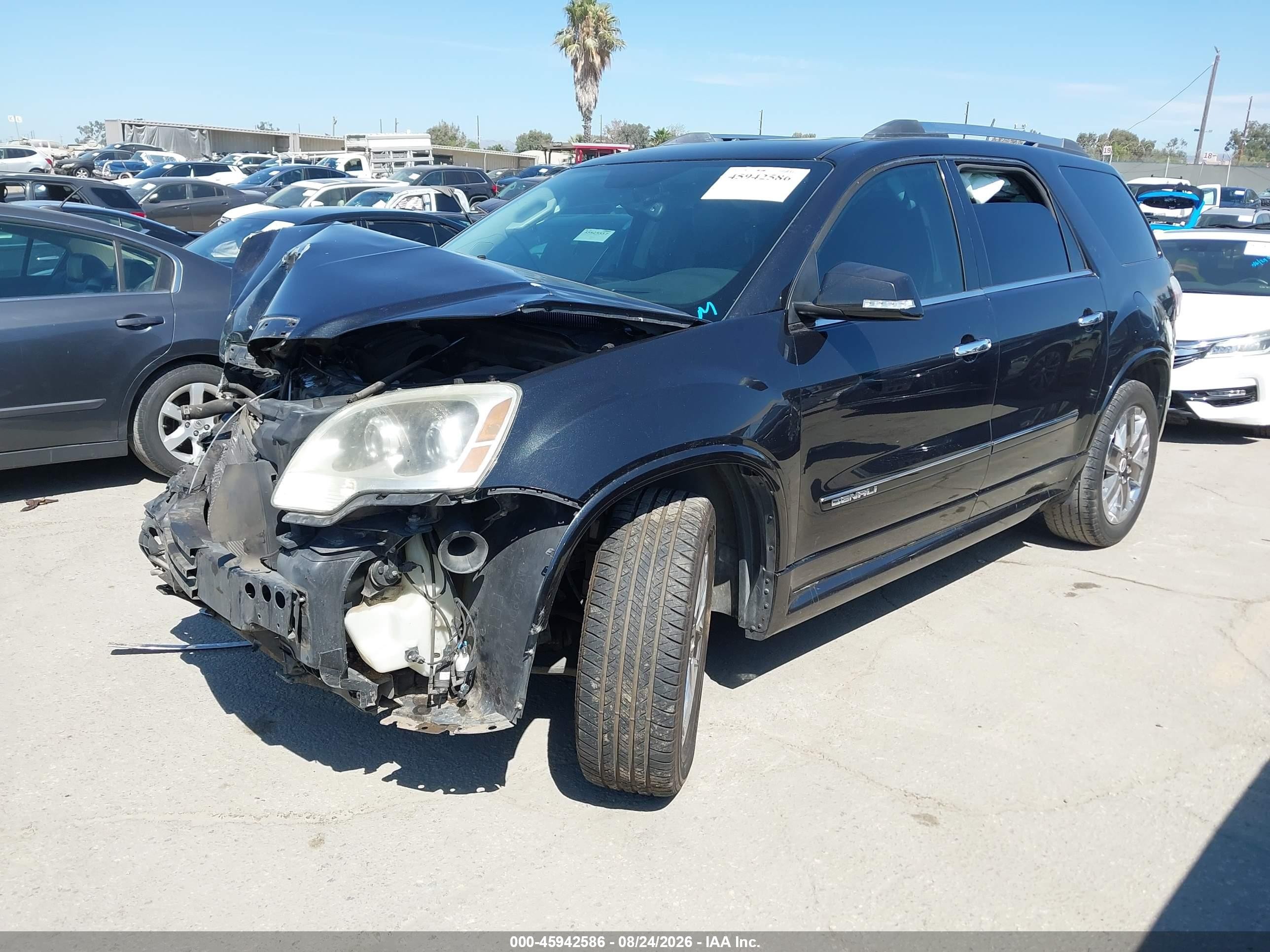 2012 Gmc Acadia Denali Black vin: 1GKKRTED8CJ408602