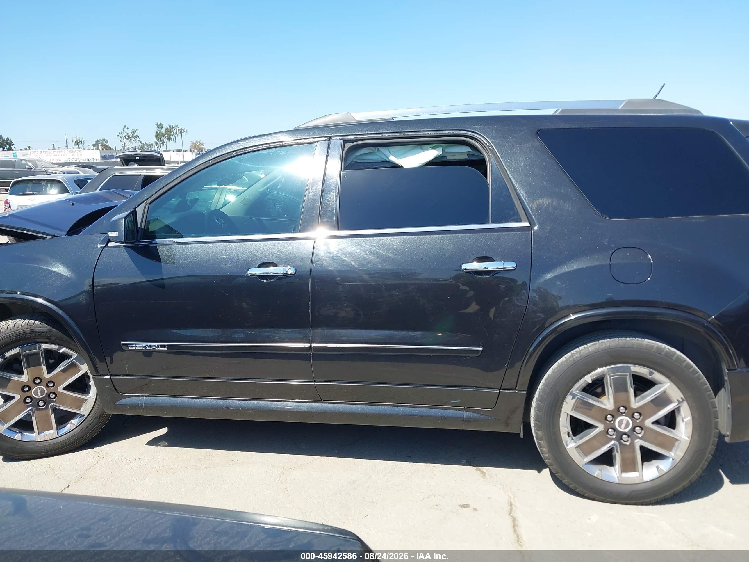 2012 Gmc Acadia Denali Black vin: 1GKKRTED8CJ408602