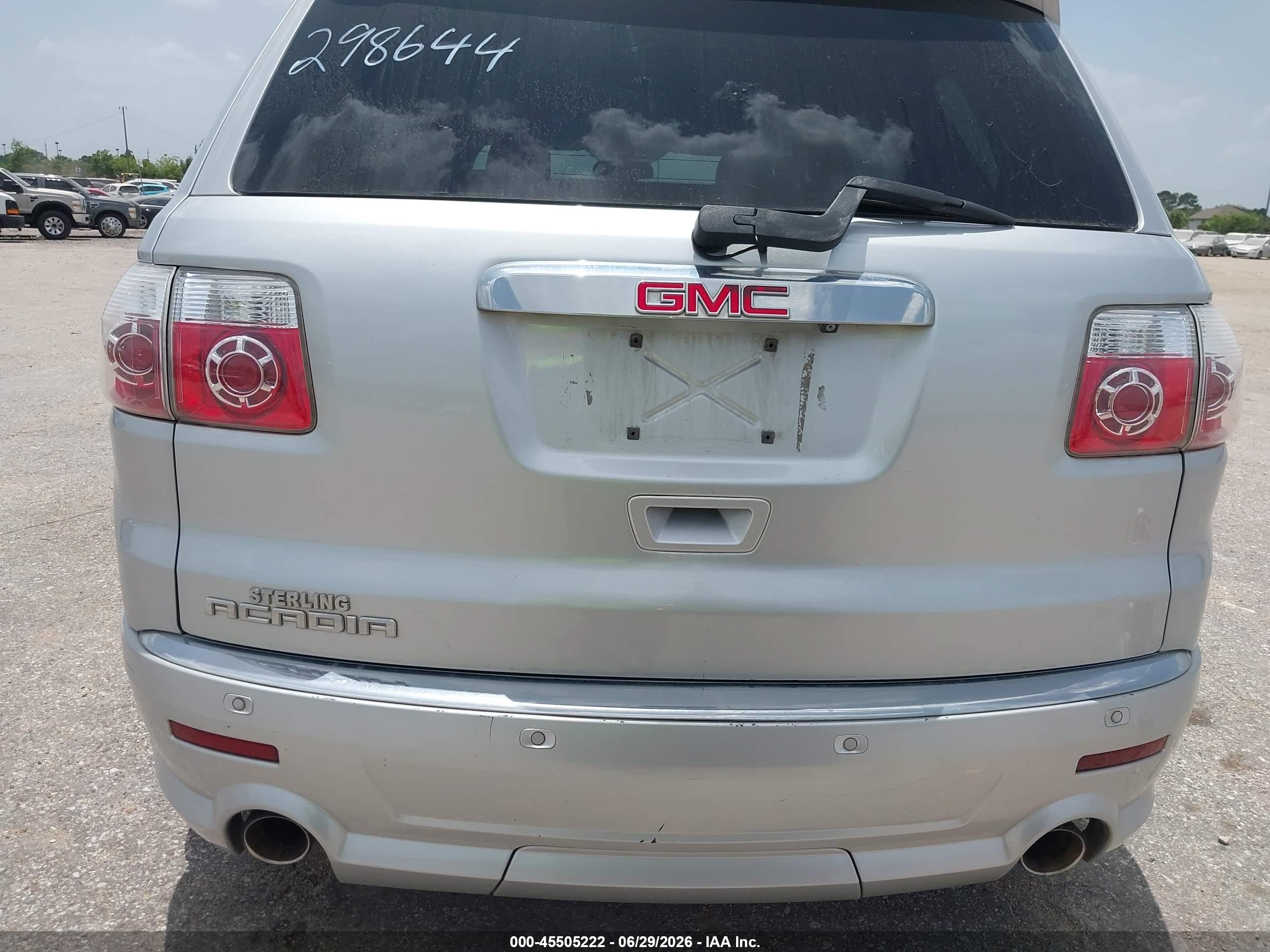 2012 Gmc Acadia Denali Silver vin: 1GKKRTED9CJ298644