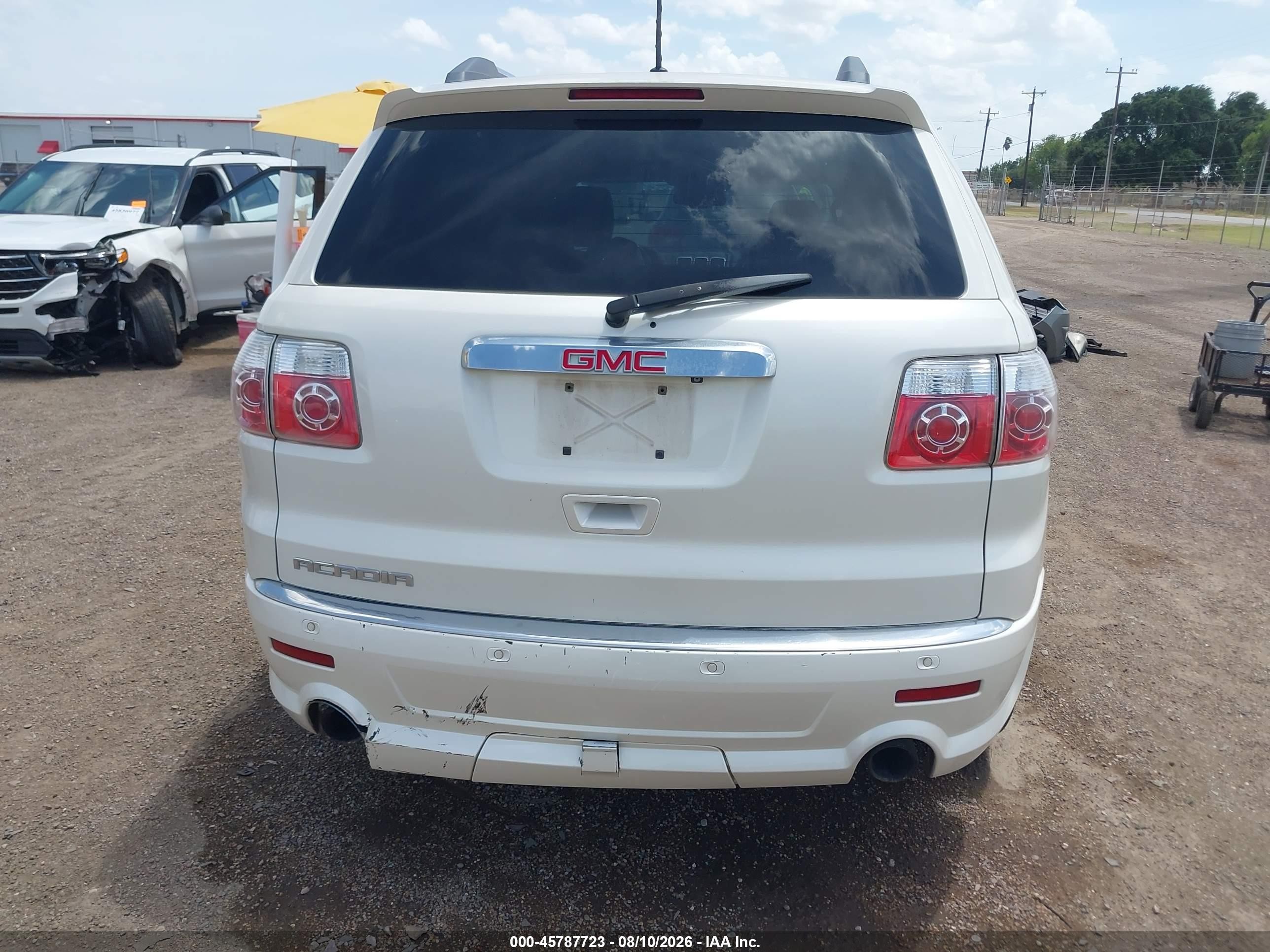 2012 Gmc Acadia Denali Белый vin: 1GKKRTED9CJ333442
