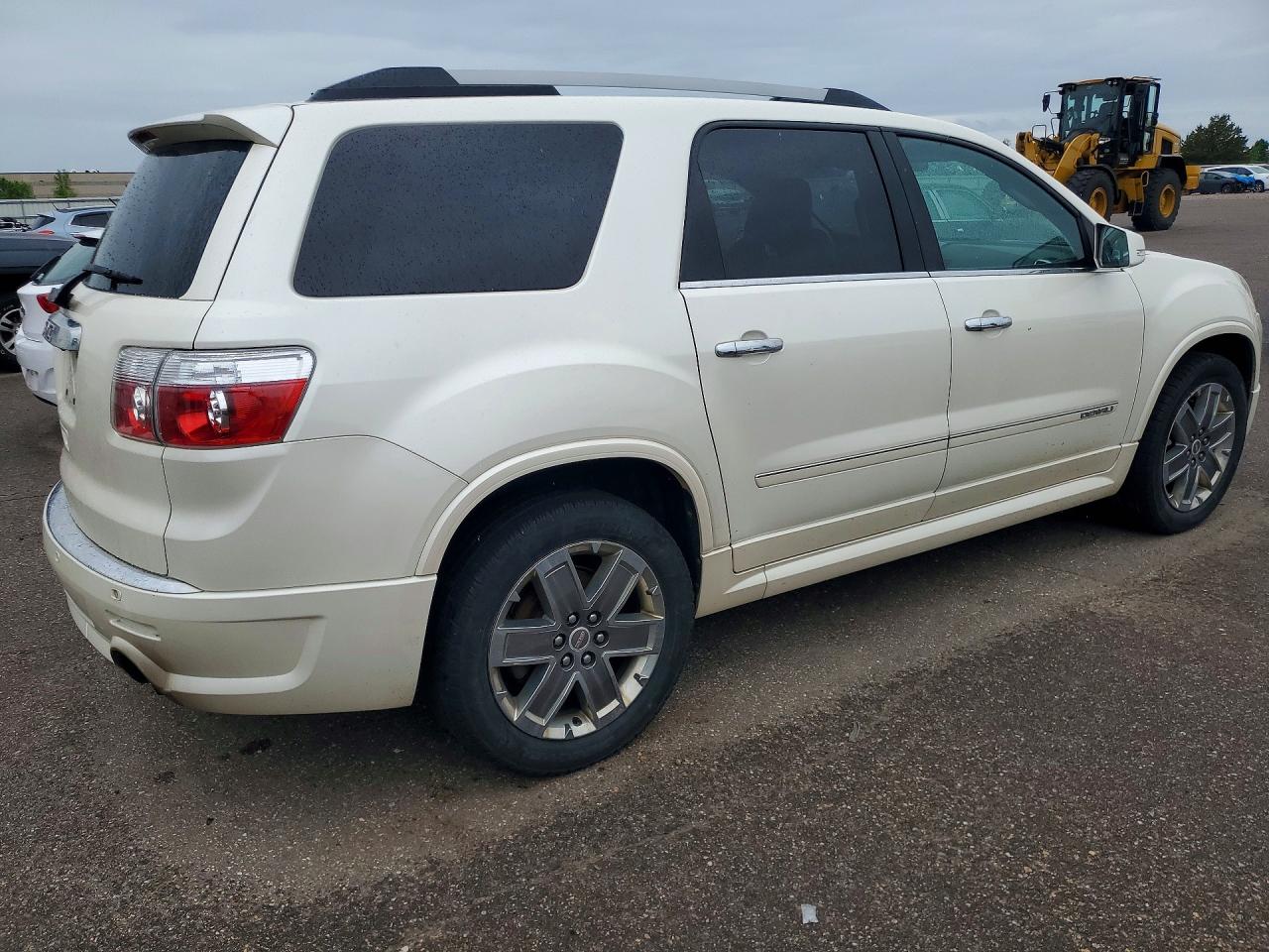 2011 Gmc Acadia Denali White vin: 1GKKRTEDXBJ211736