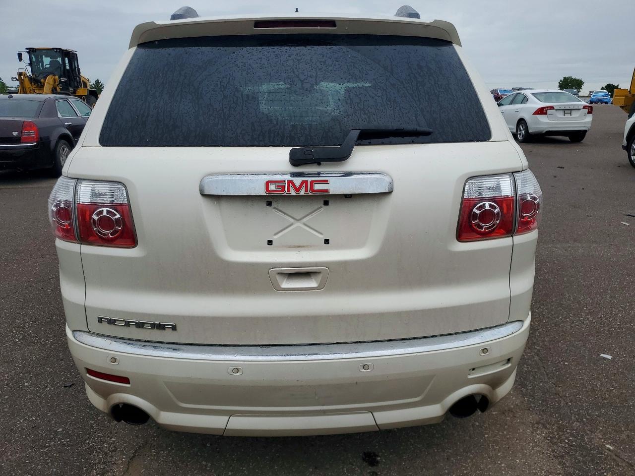 2011 Gmc Acadia Denali White vin: 1GKKRTEDXBJ211736