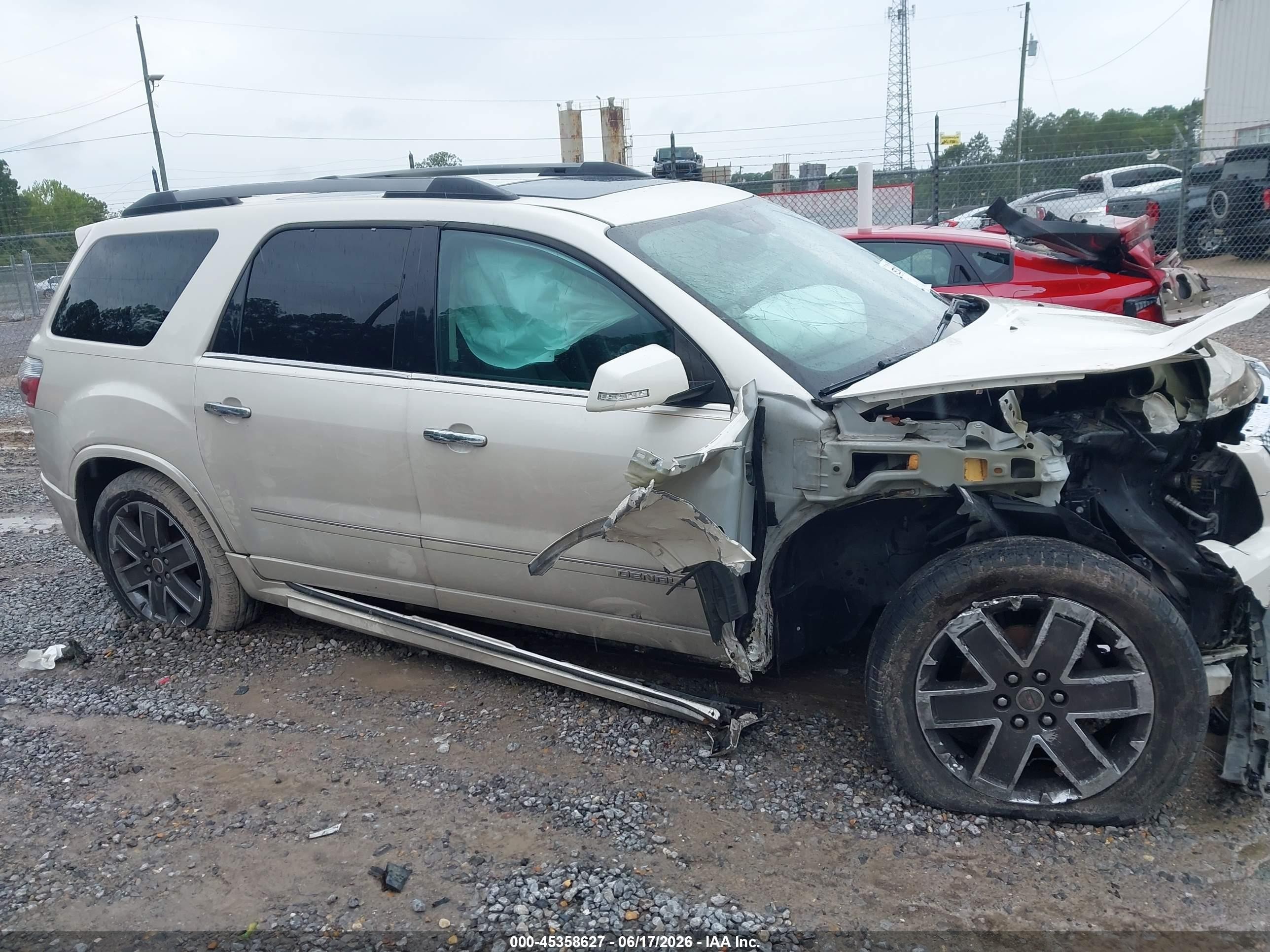 2011 Gmc Acadia Denali Белый vin: 1GKKRTEDXBJ368778