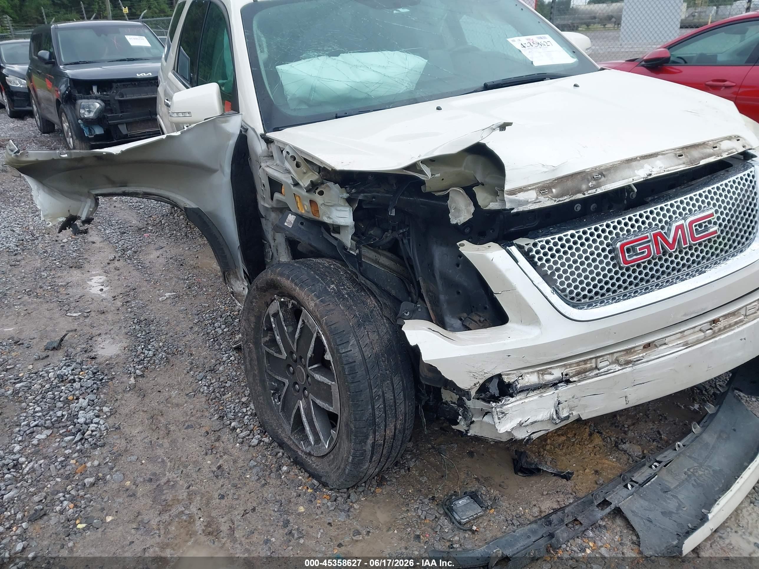 2011 Gmc Acadia Denali Белый vin: 1GKKRTEDXBJ368778